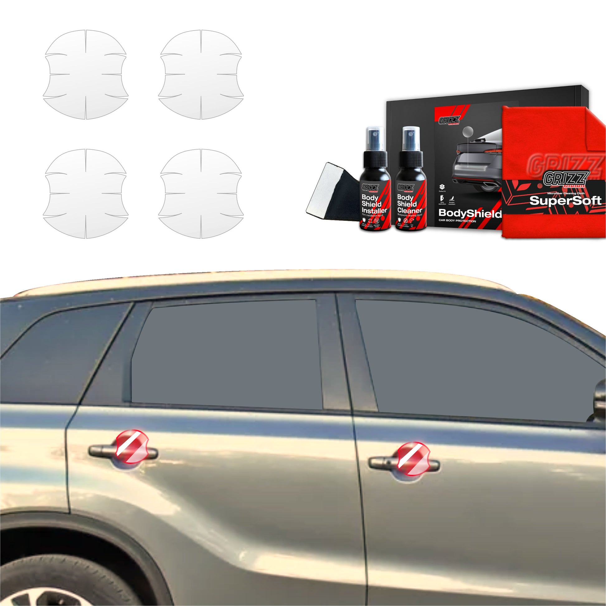 4in1 Protective film under door handles Suzuki Vitara Facelift (2024-2025)