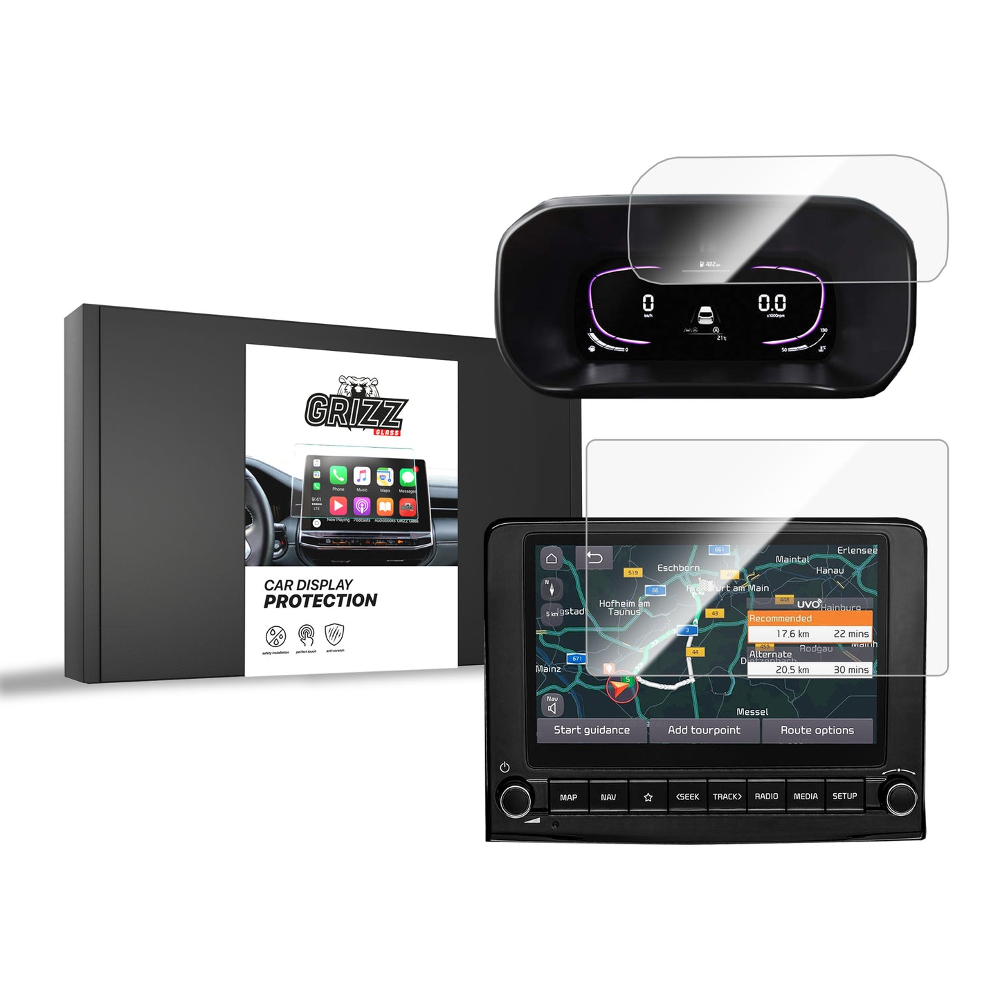 Ceramic screen film Kia Stonic 8" (2024-2025) Grizz 2in1