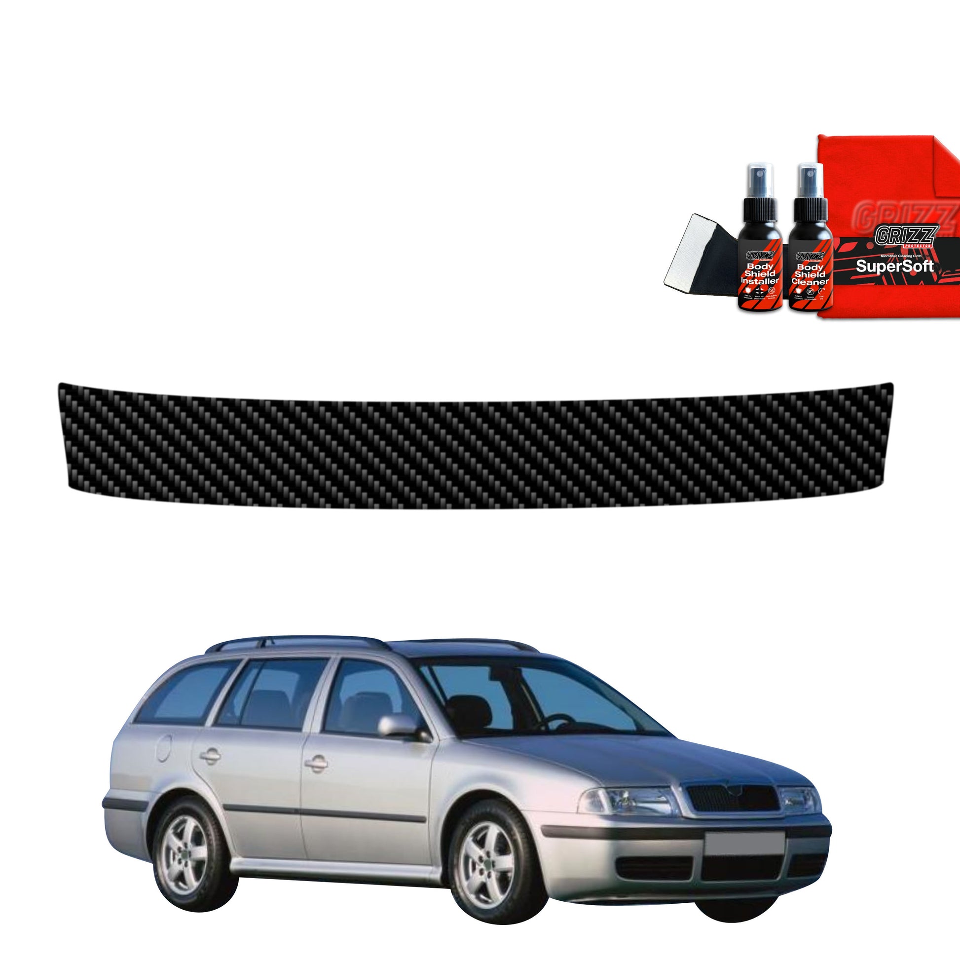 Carbon fiber film for the boot sill Skoda Octavia Kombi (1996-2010)