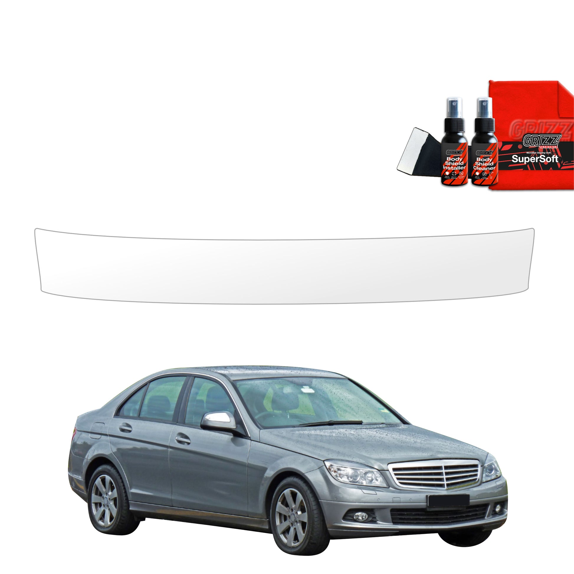 Apsauginė plėvelė bagažinės slenksčiui Mercedes Benz C Klasa W204 Sedan (2007-2011)