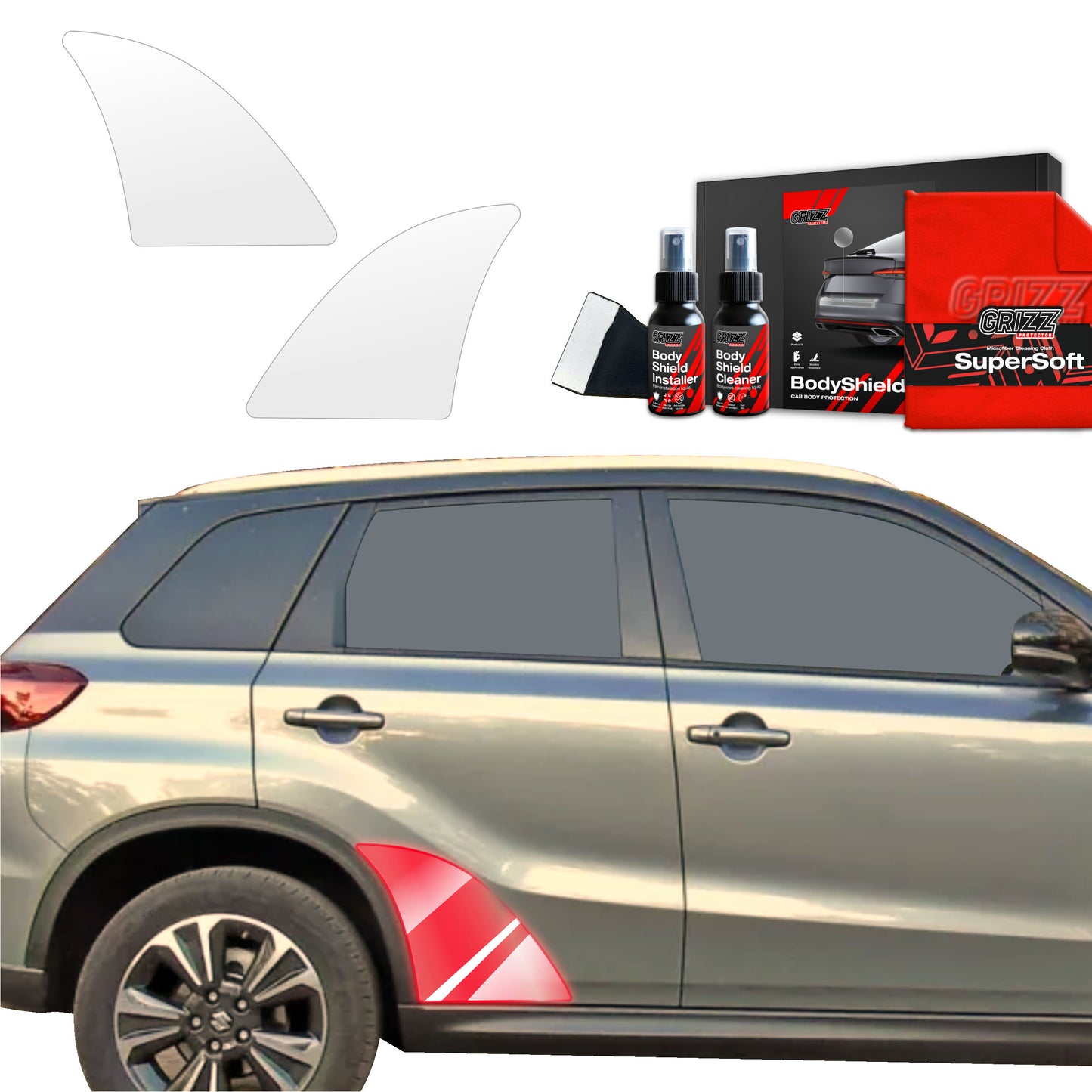 2in1 Protective film for wheel arches for Suzuki Vitara Facelift (2024-2025)