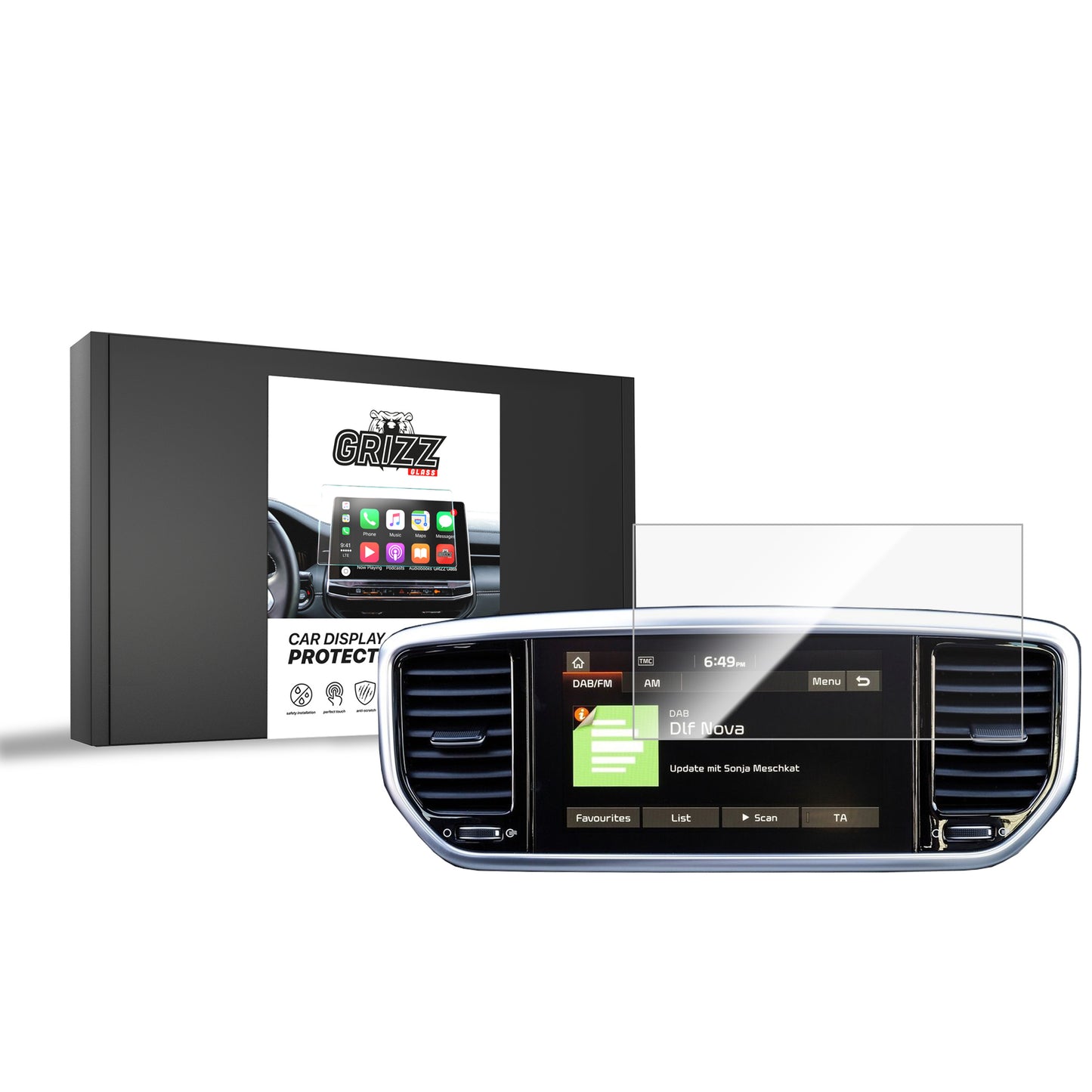 Ceramic screen film Kia Sportage 4 8" (2015-2021) Grizz