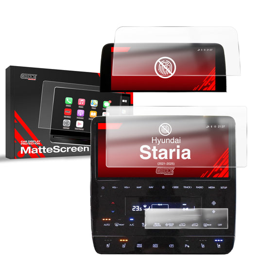 Anti-fingerprint screen protector Hyundai Staria 10.25" (2021-2025) Matte Grizz 3in1