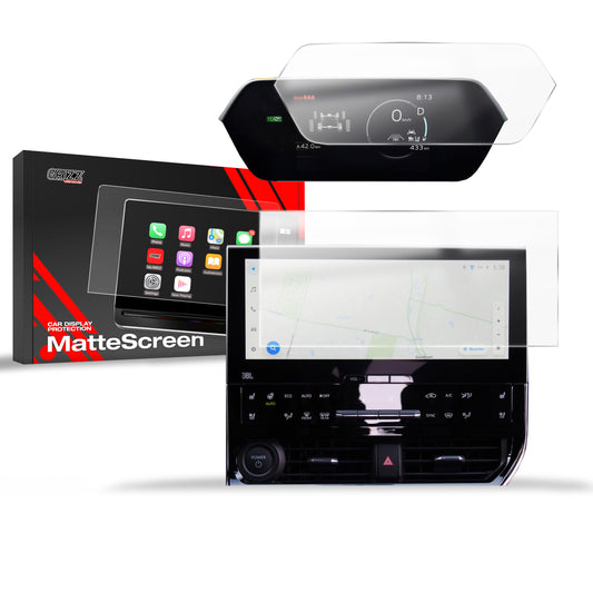 2in1 Anti-fingerprint screen film Toyota bZ4X 12,3" (2022-2025) Matte Grizz 2in1