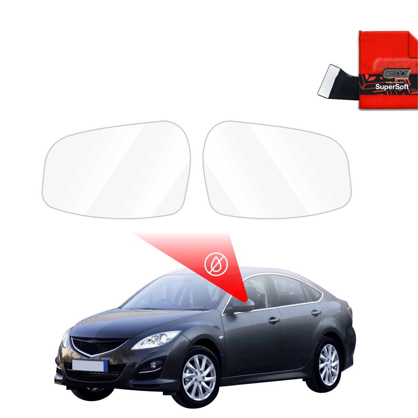 Rainproof mirror film Mazda 6 2 Sedan 4D (2010-2013)