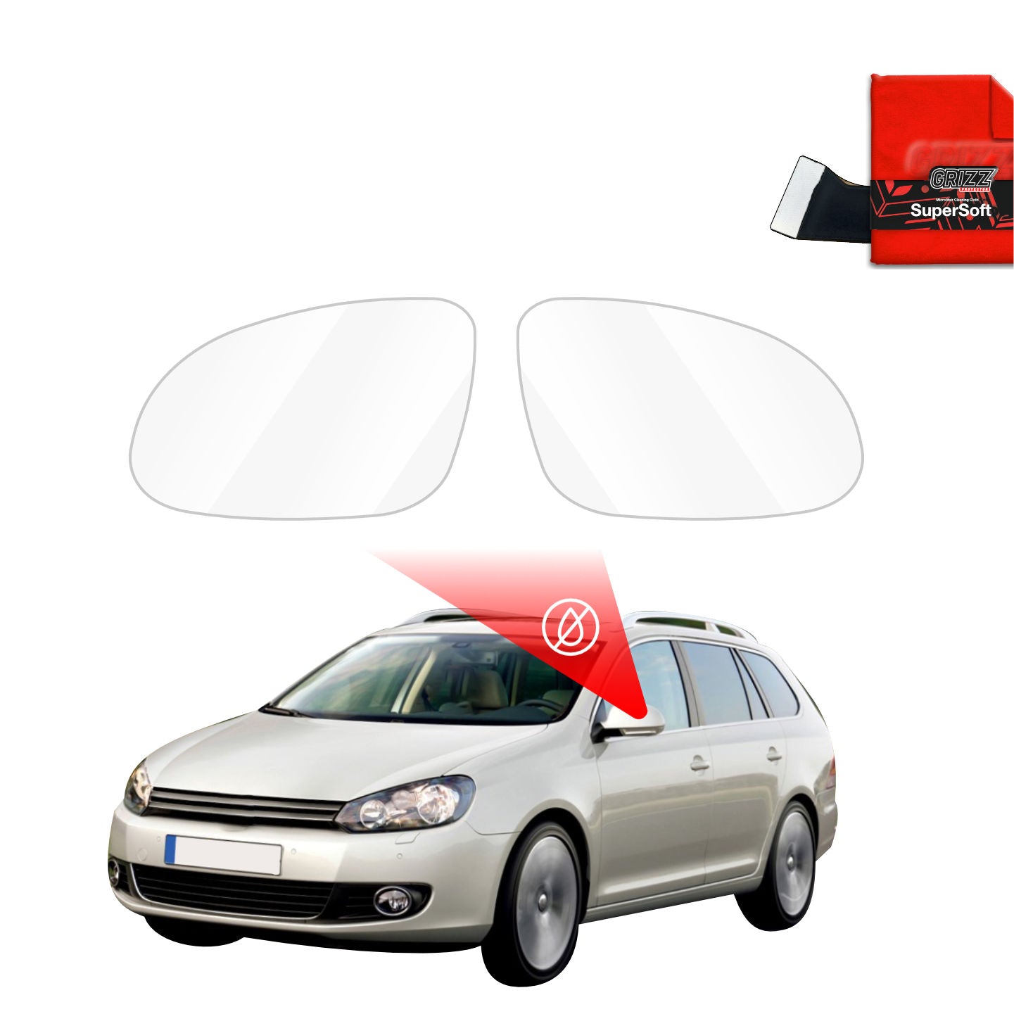Atspari lietui plėvelė veidrodėliams Volkswagen Golf 6 Variant (2009-2014)