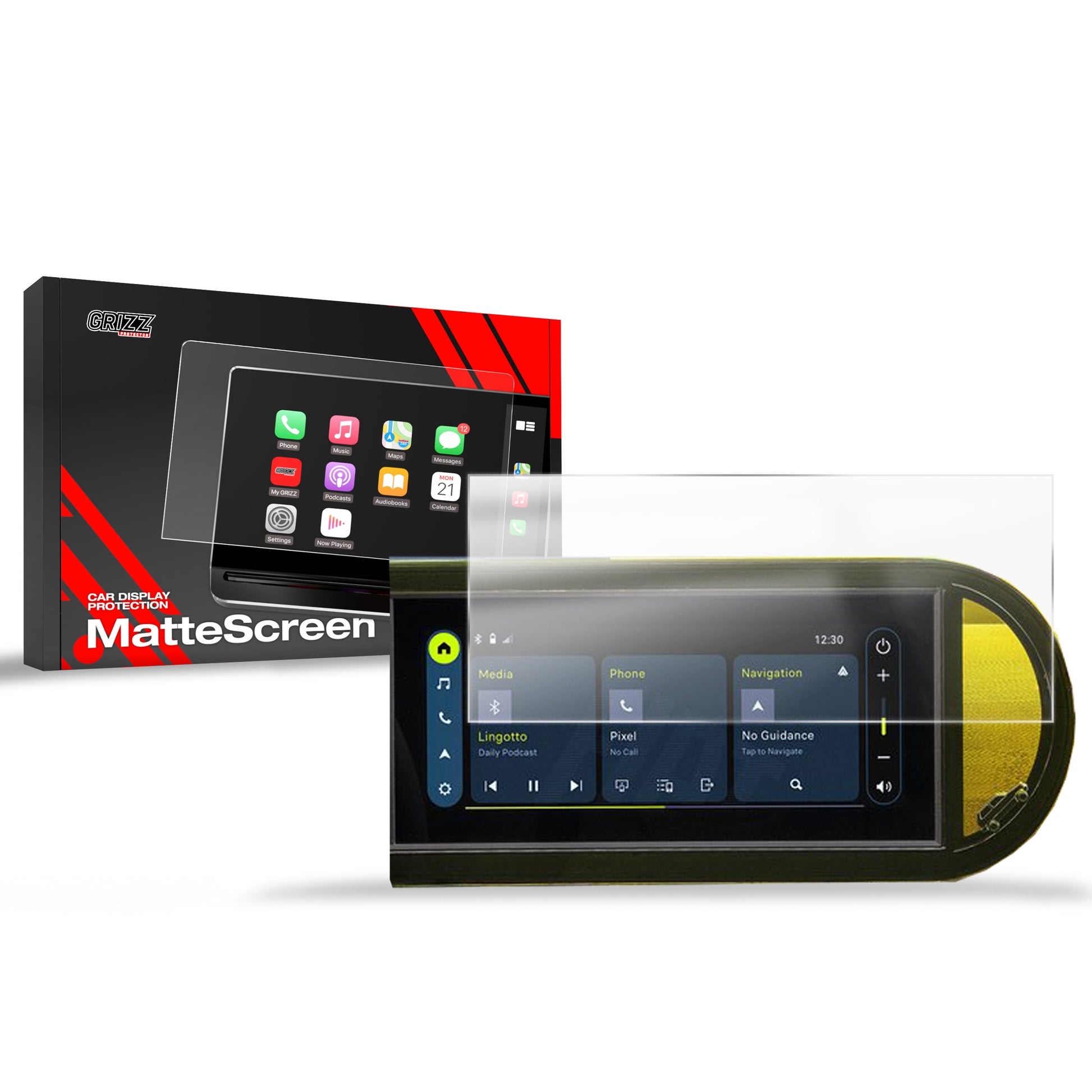 Anti-fingerprint screen protector Fiat Grande Panda 10.25" (2025) Matte Grizz