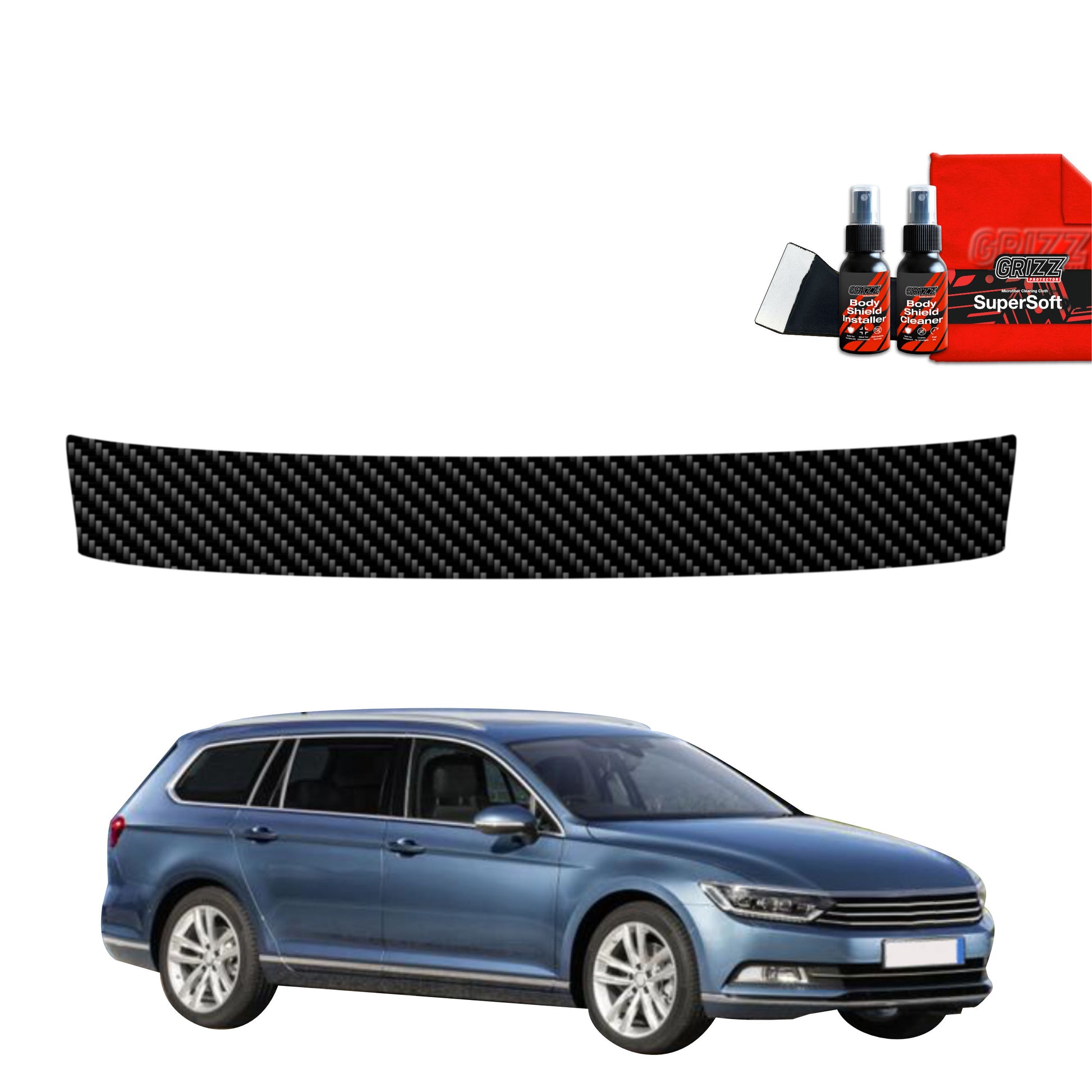 Carbon fiber film for the trunk sill Volkswagen Passat B8 Kombi (2014-2022)
