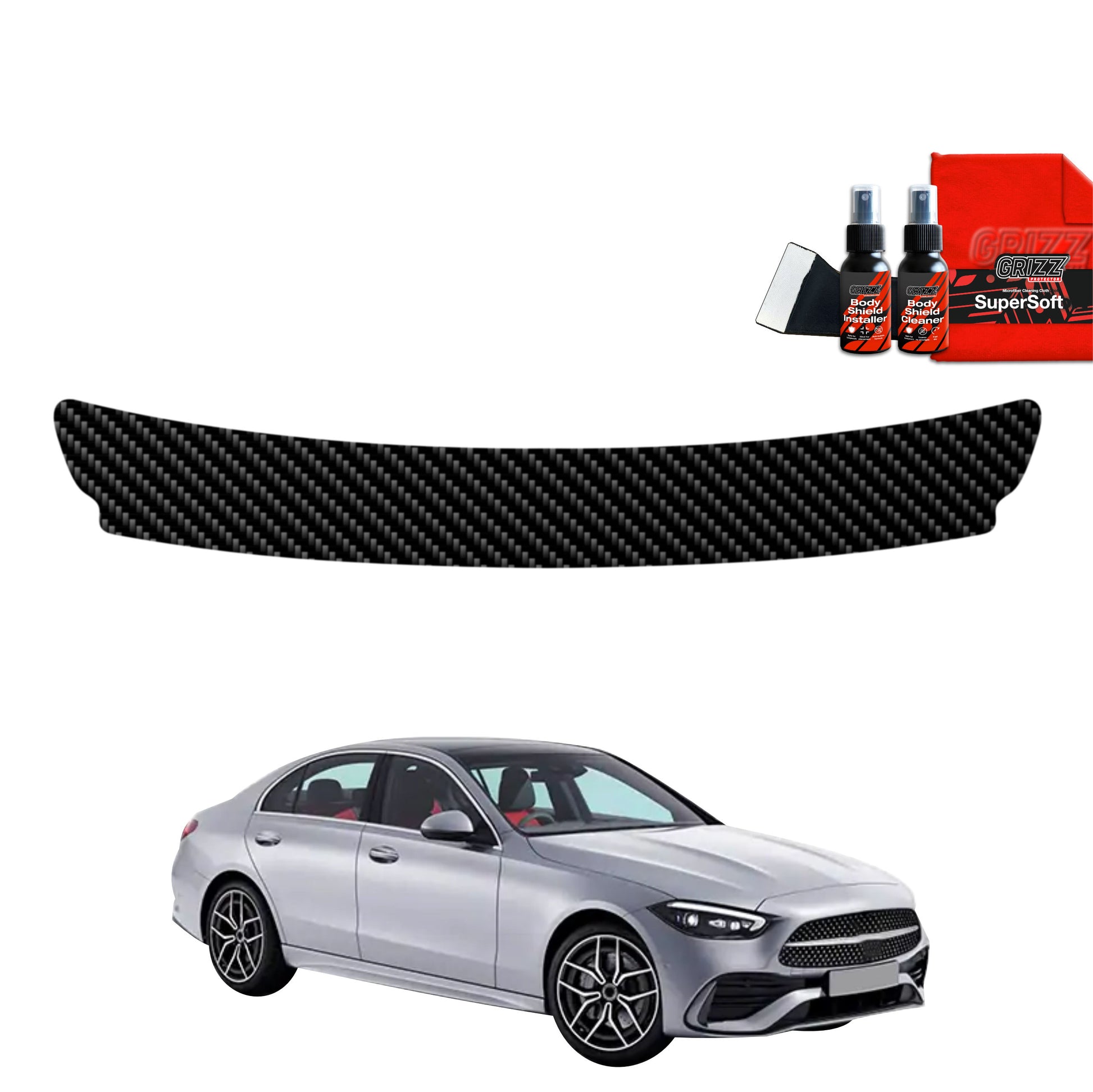 Carbon fiber film for the trunk sill Mercedes C-Class (2021-2025)