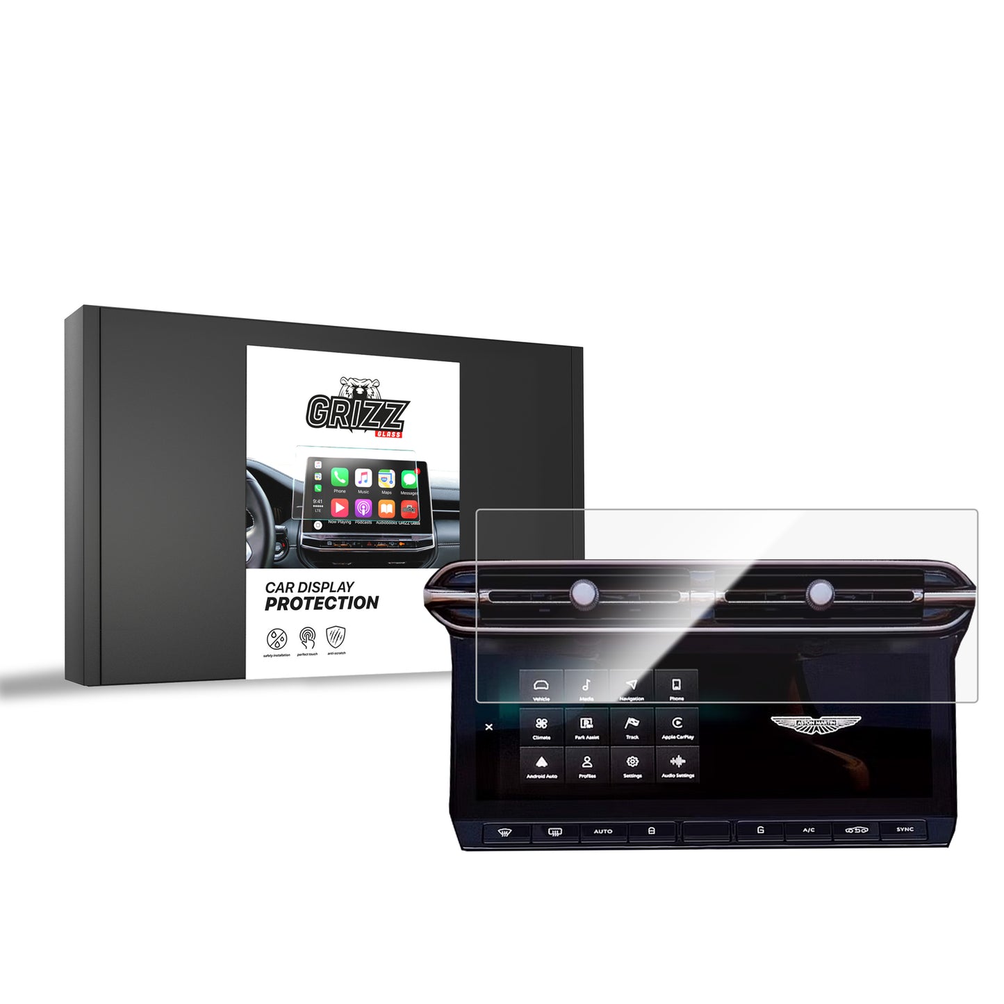 Ceramic screen film Aston Martin DB12 10,25" (2024-2025) Grizz
