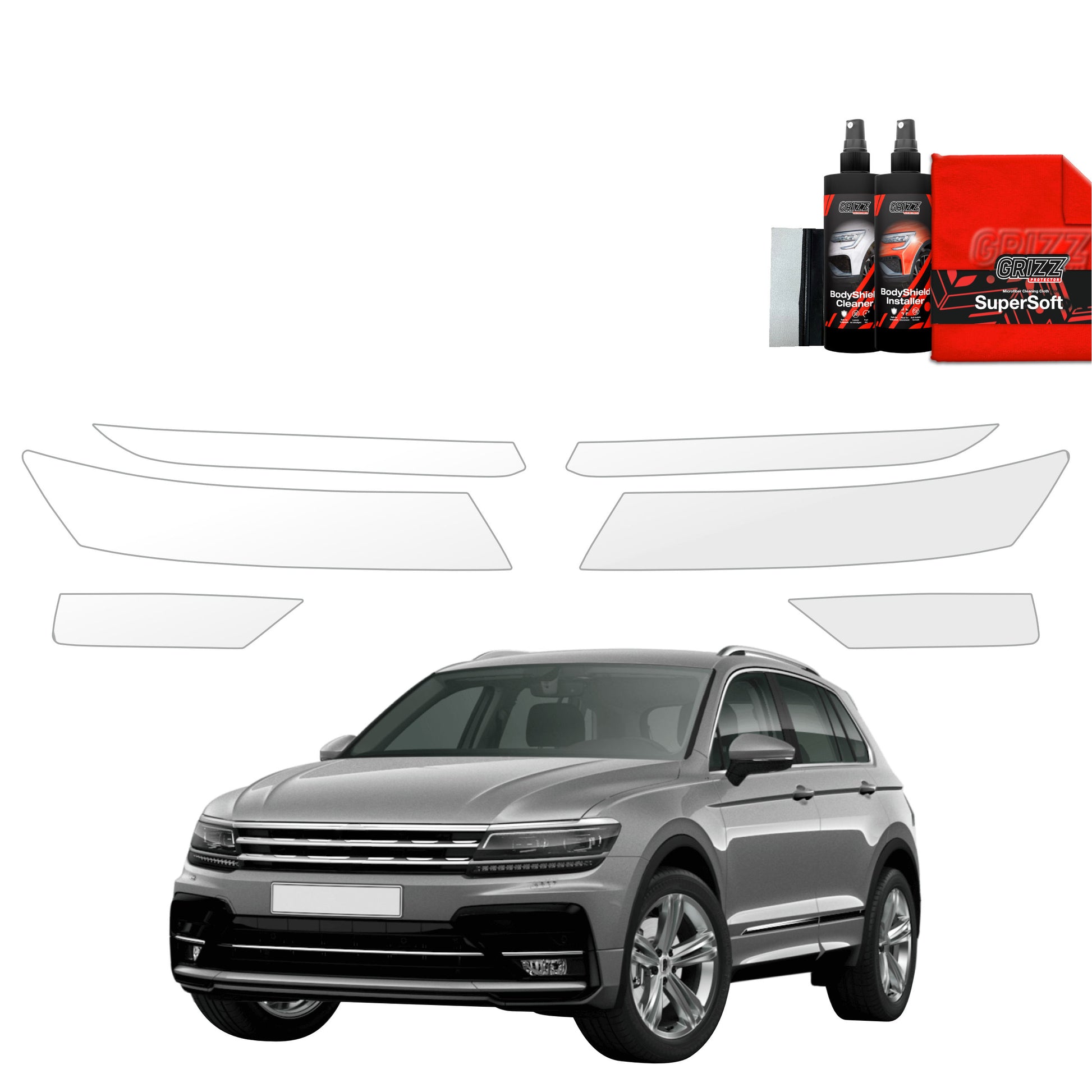 6in1 Apsauginė plėvelė žibintams  Volkswagen Tiguan 2 (2016-2020)