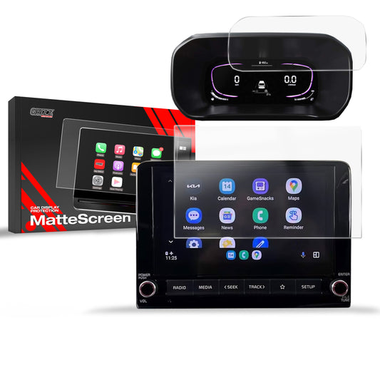 Anti-fingerprint screen film Kia Stonic 8" (2022-2023) Matte Grizz 2in1