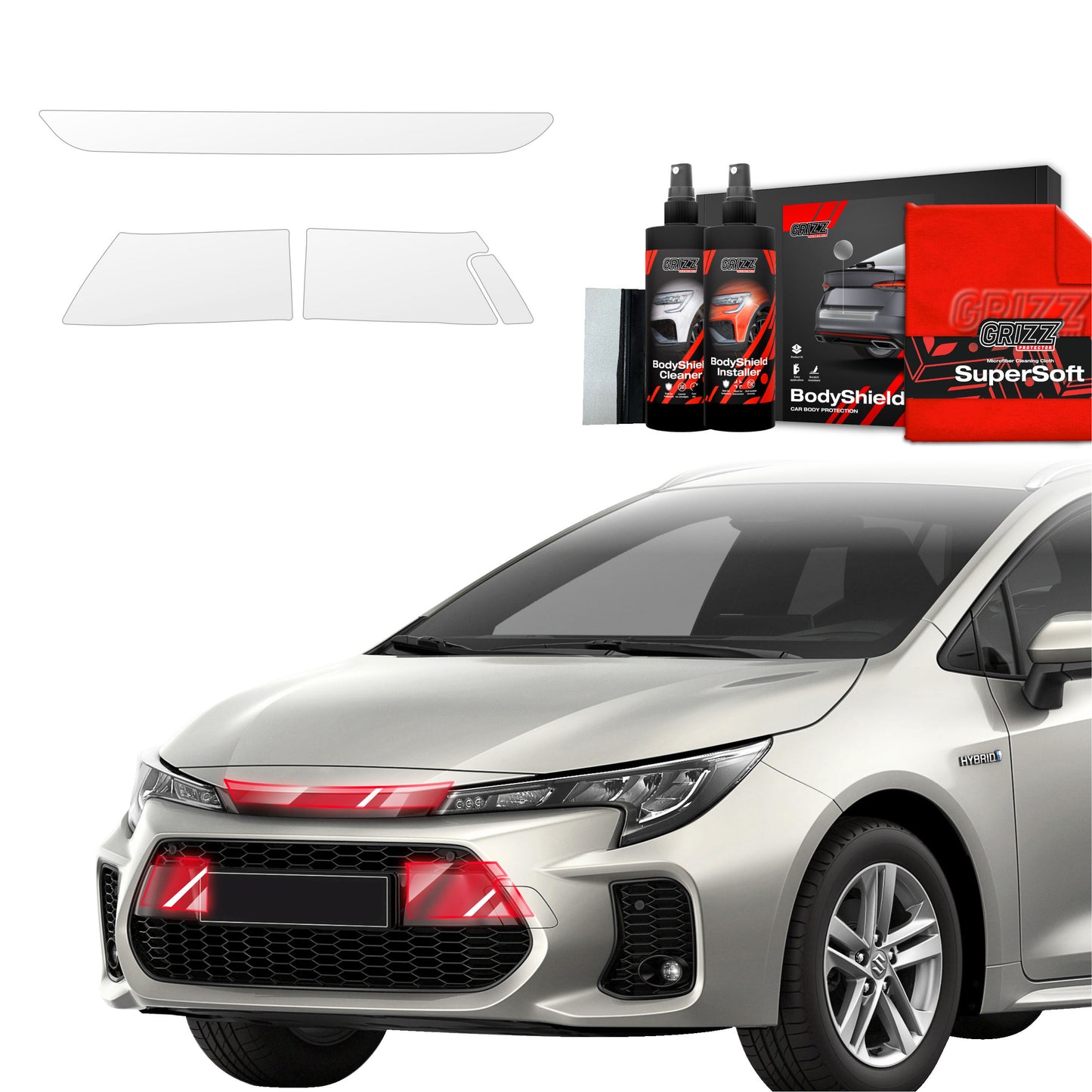 3in1 Front Protective Film Suzuki Swace Facelift (2023-2025)