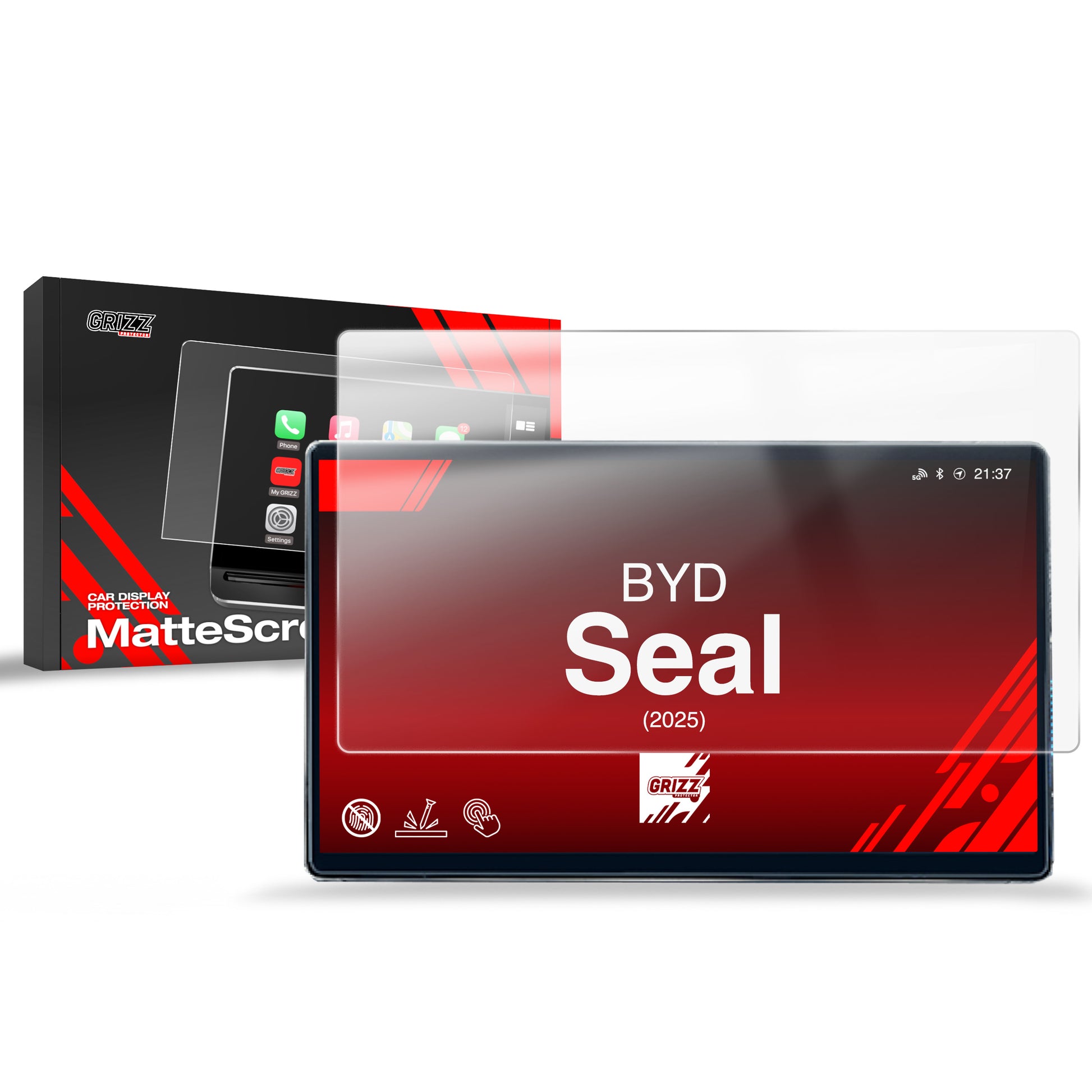 Anti-fingerprint screen protector BYD Seal (2025) Matte Grizz