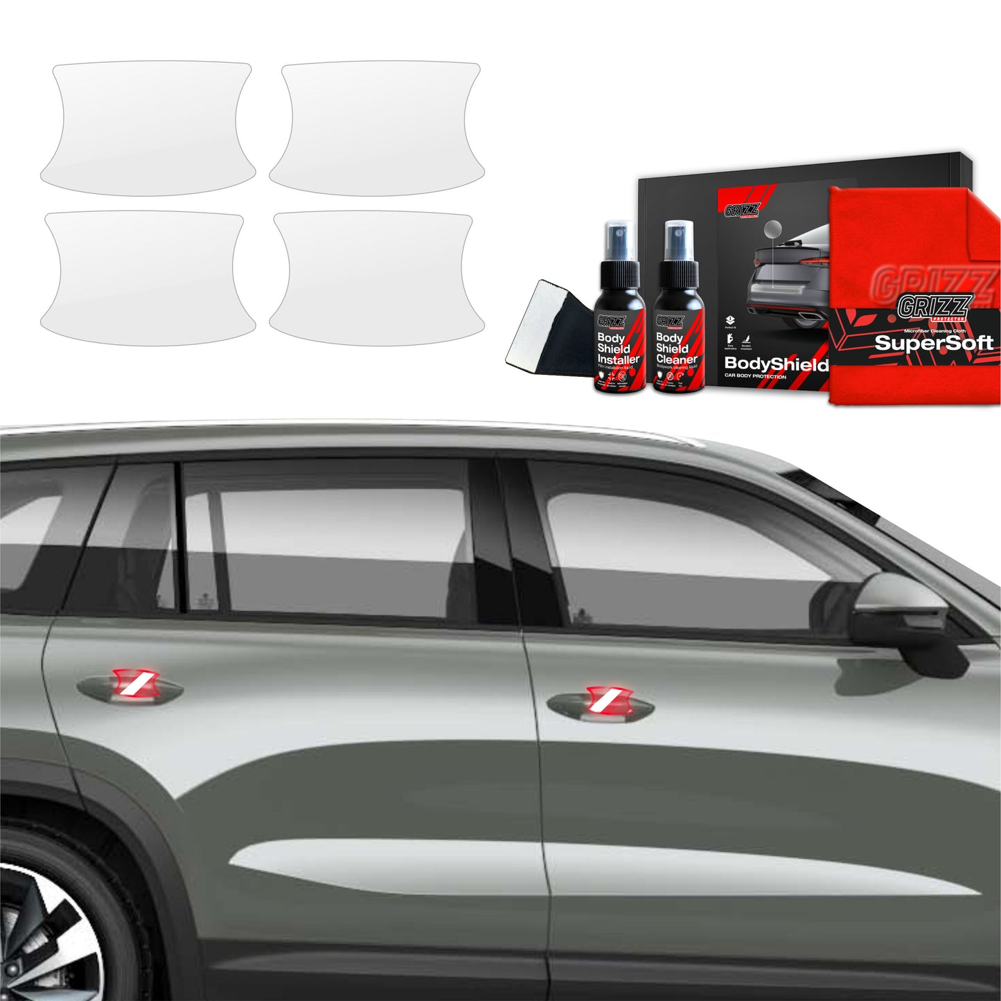 4in1 Protective film under door handles for Skoda Kodiaq 2 (2024-2025)
