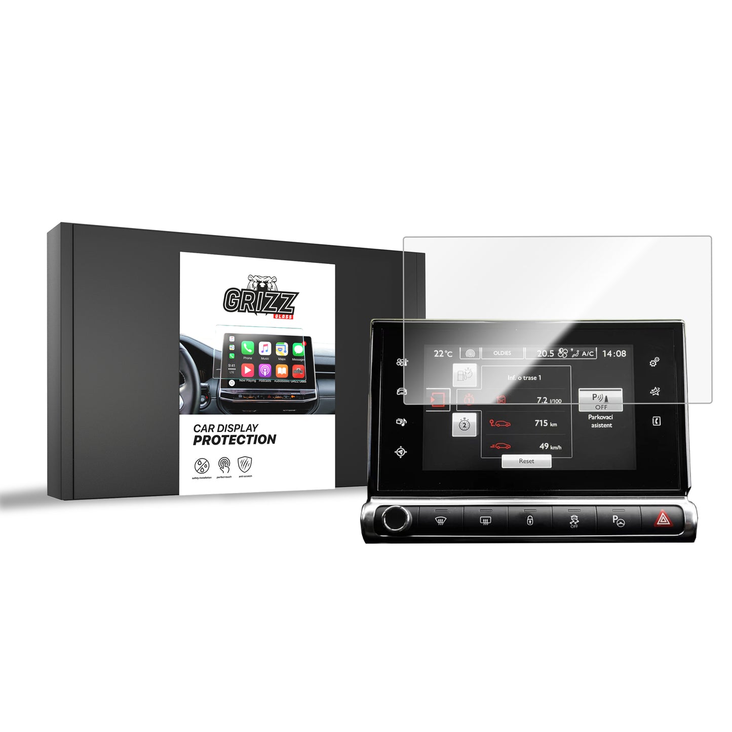 Ceramic screen film Citroen C4 Cactus (2014-2024) Grizz