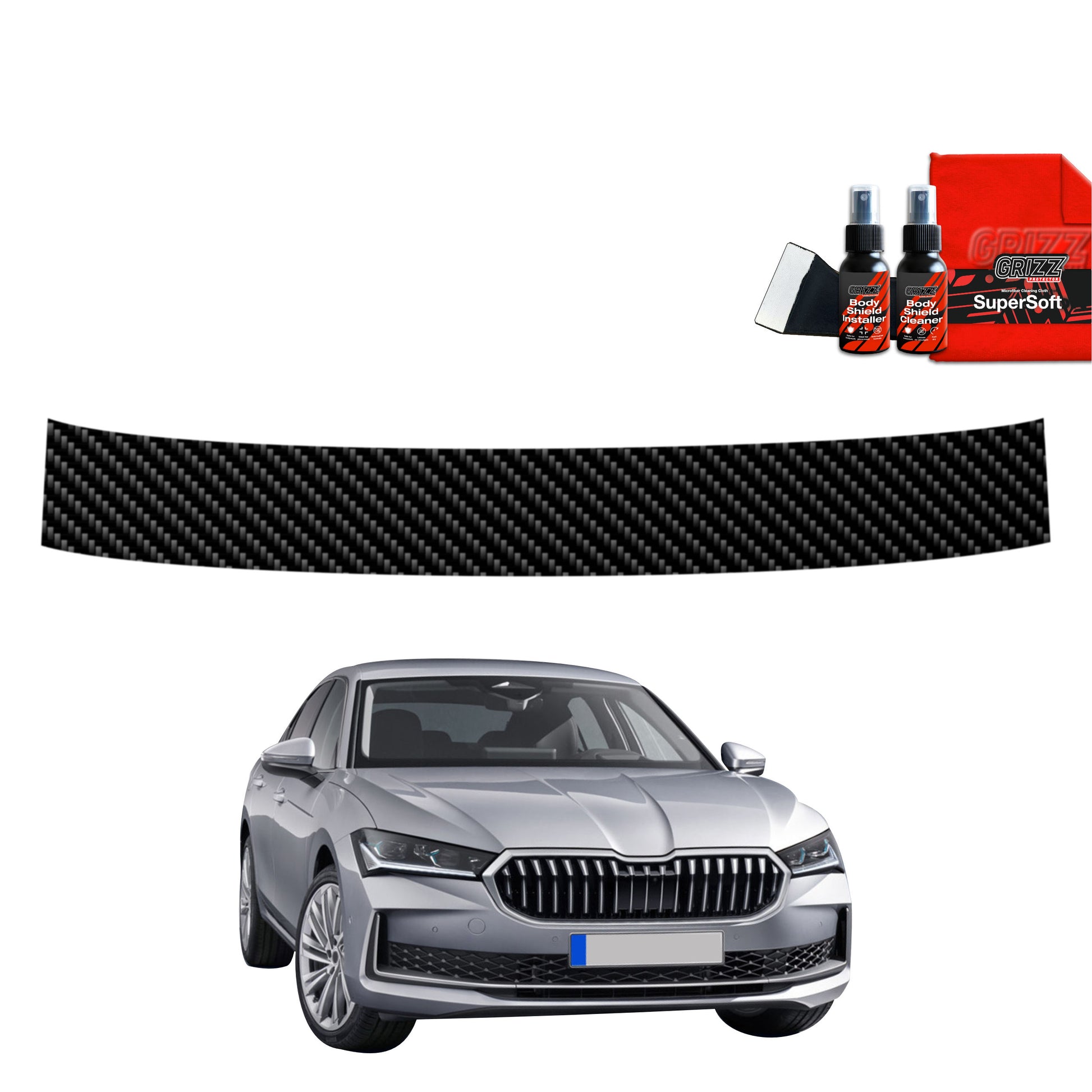 Anglies pluošto plėvelė bagažinės slenksčiui Skoda Superb 4 Liftback (2024-2025)