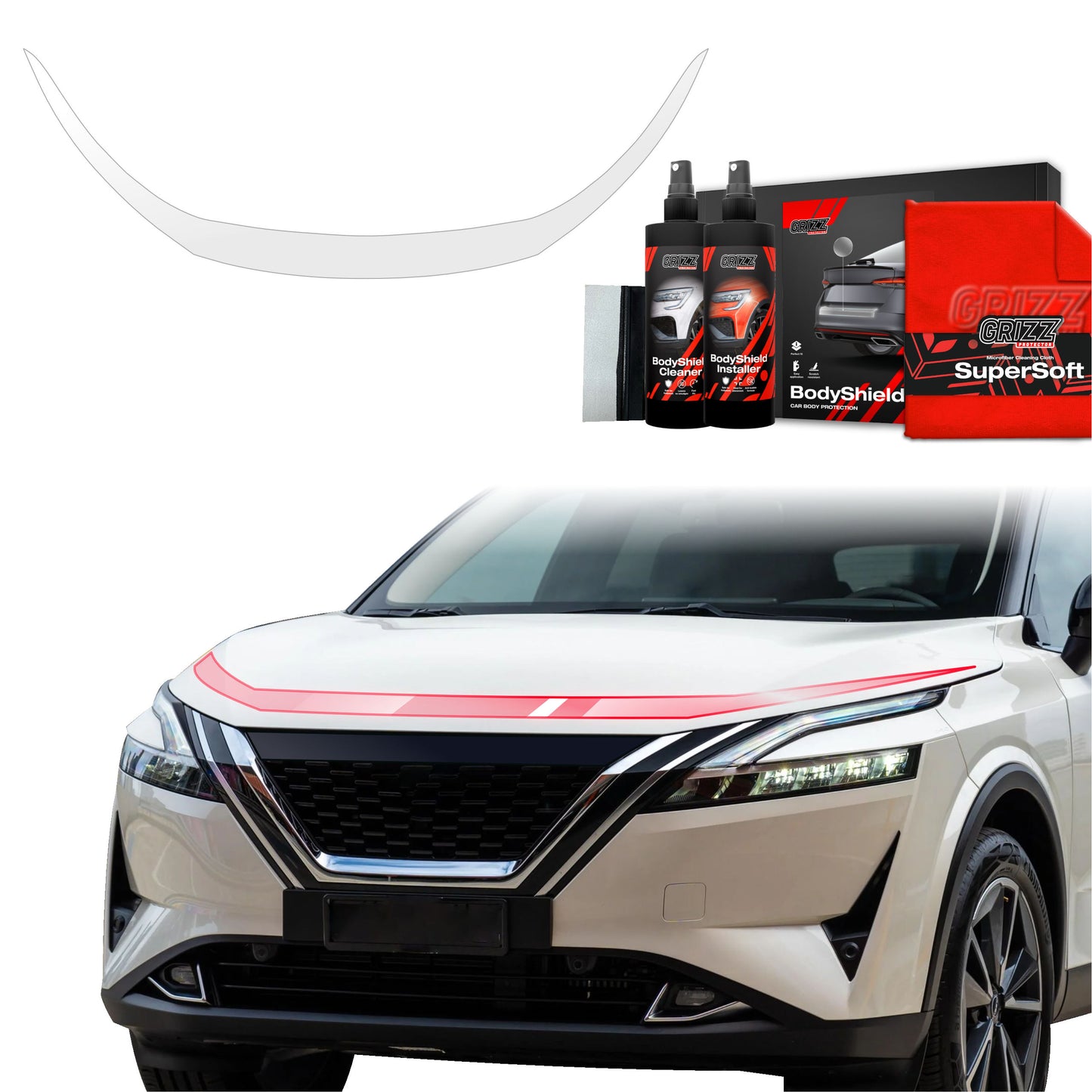 Protective film for hood for Nissan Qashqai 3 (2021-2024)