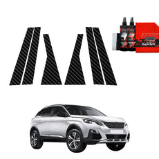 6in1 Carbon film for pillars for Peugeot 3008 (2016-2024)