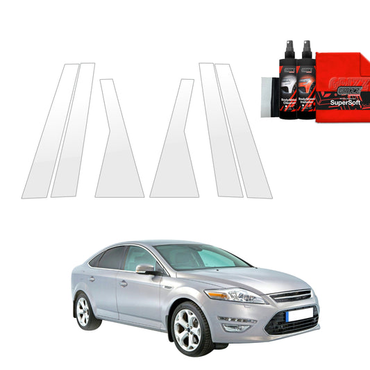 6in1 Protective film for pillars for Ford Mondeo Mk4 Sedan (2007-2014)
