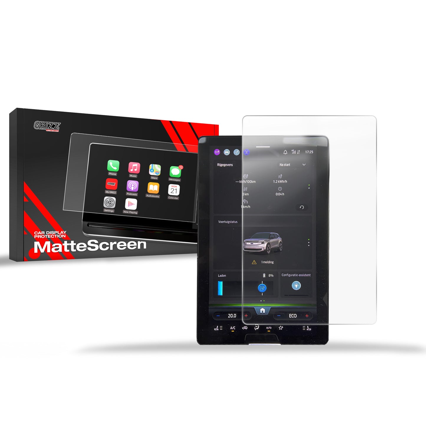 Anti-fingerprint screen film Ford Explorer EV 14,6" (2024-2025) Matte Grizz