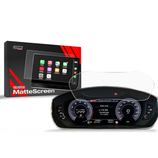 Anti-fingerprint screen film Audi Q3 Virtual Cockpit 10,25" (2020-2025) Matte Grizz