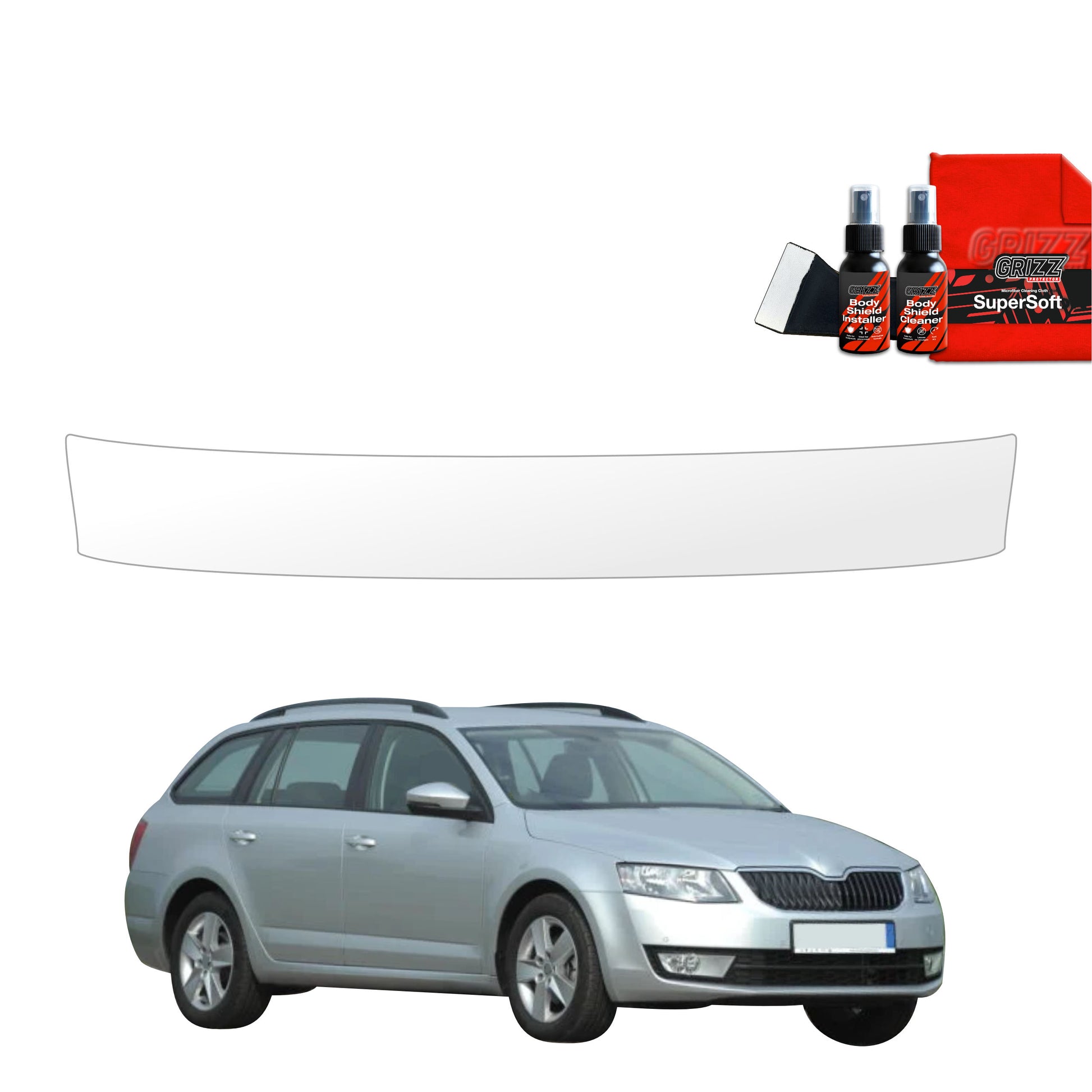 Apsauginė plėvelė bagažinės slenksčiui Skoda Octavia 3 Kombi 5D (2017-2020)
