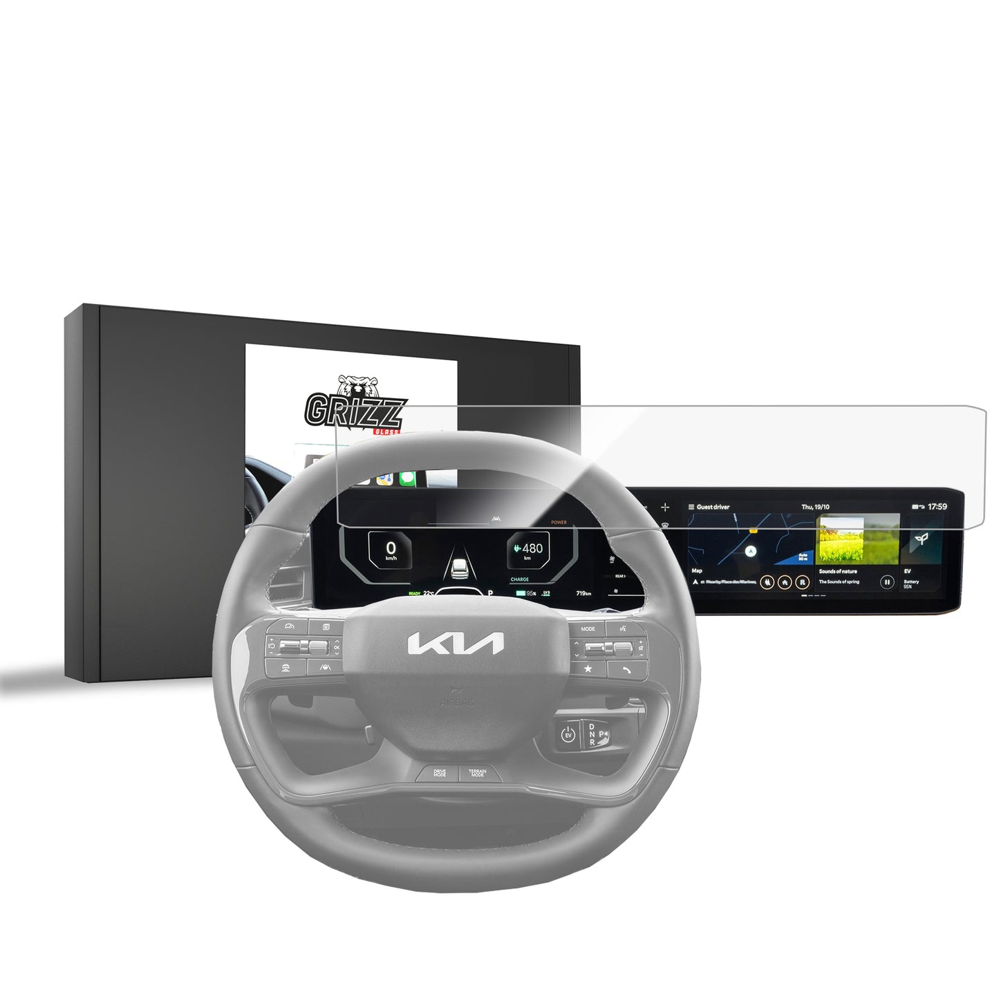 Ceramic screen film Kia EV9 (2023-2025) Grizz