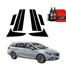 8in1 Juoda plėvelė statramsčiams Opel Astra J Kombi 5D (2012-2015)