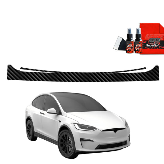 Carbon fiber film for trunk sill Tesla Model X (2021-2025)