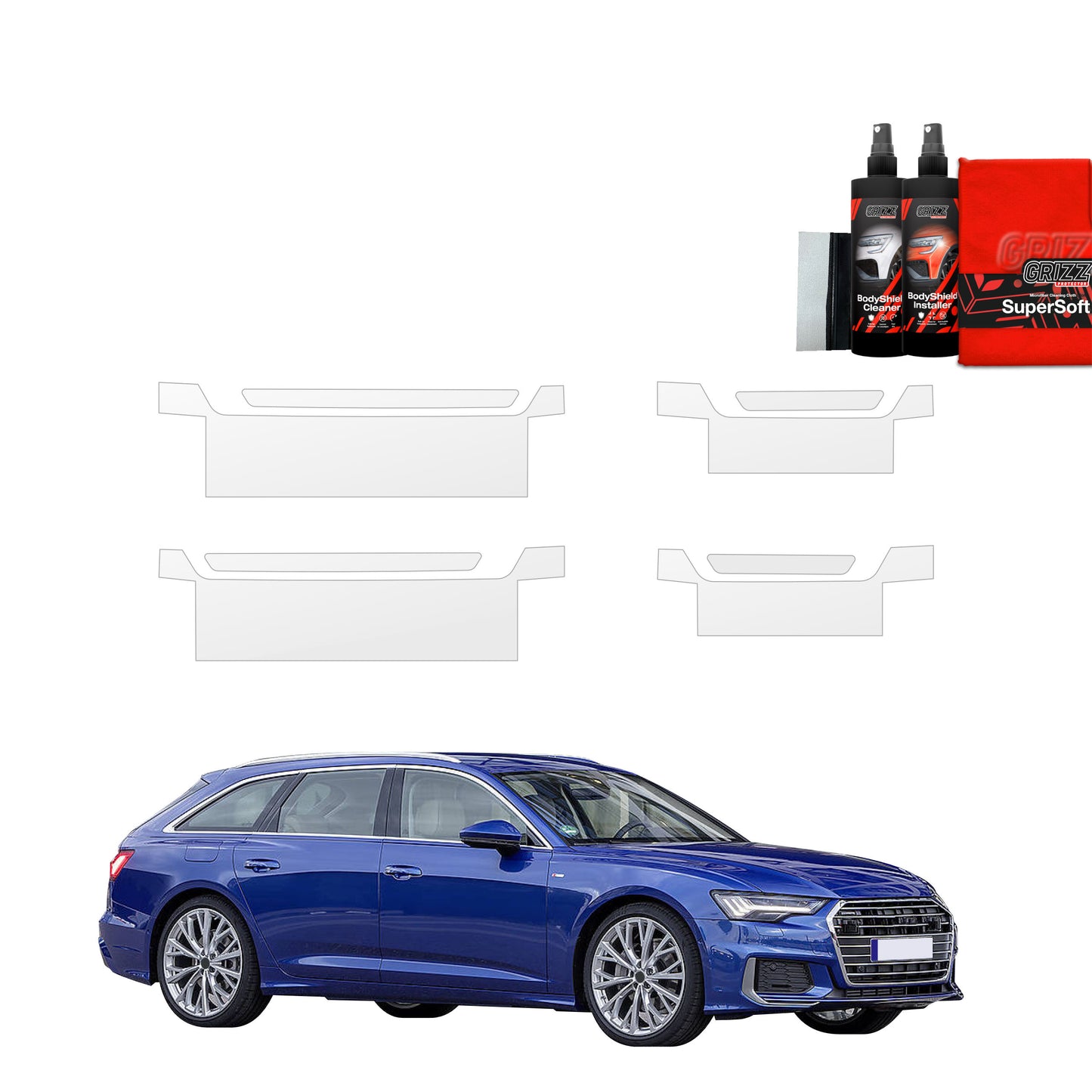 4in1 Protective film for sills for Audi A6 C8 Kombi (2018-2023)