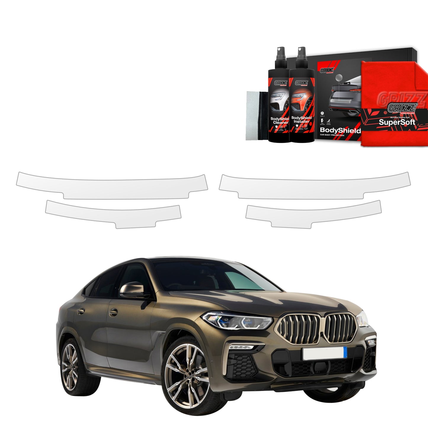 4in1 Protective film for sills for BMW X6M (2019-2023)
