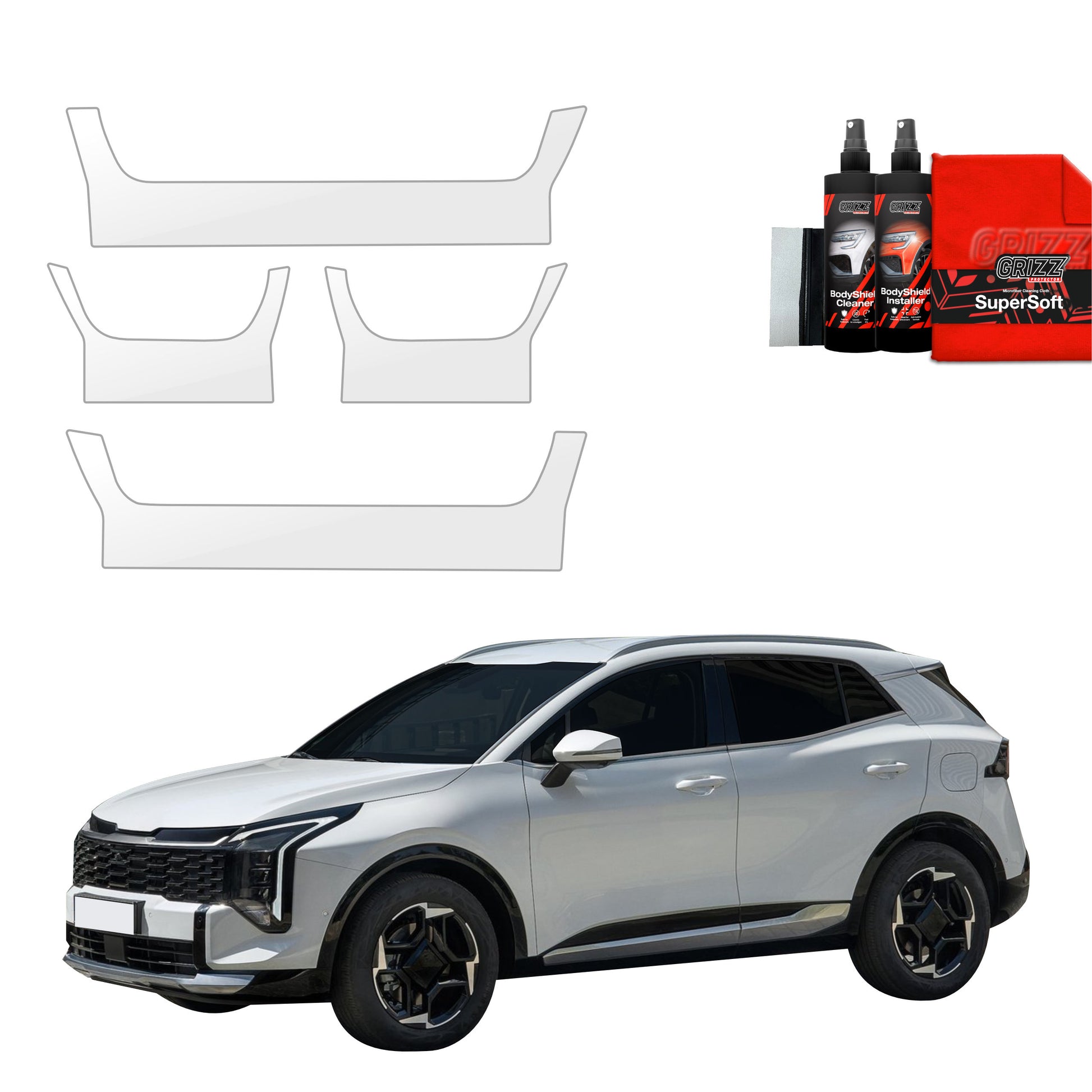 4in1 Protective film for sills for Kia Sportage 5 Facelift (2025)