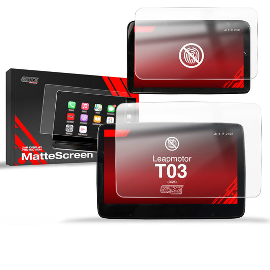 Anti-fingerprint screen protector Leapmotor T03 10.1" (2025) Matte Grizz 2in1