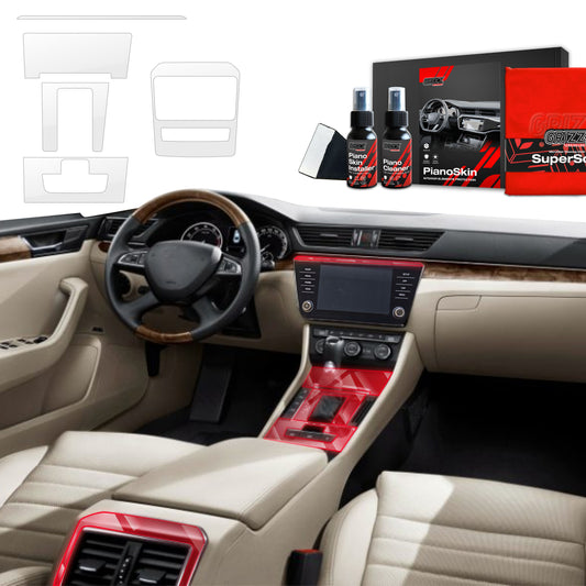 5in1 Grizz apsauginė vidinė plėvelė Skoda Superb 3 (2015-2024) Skaidrus PianoSkin