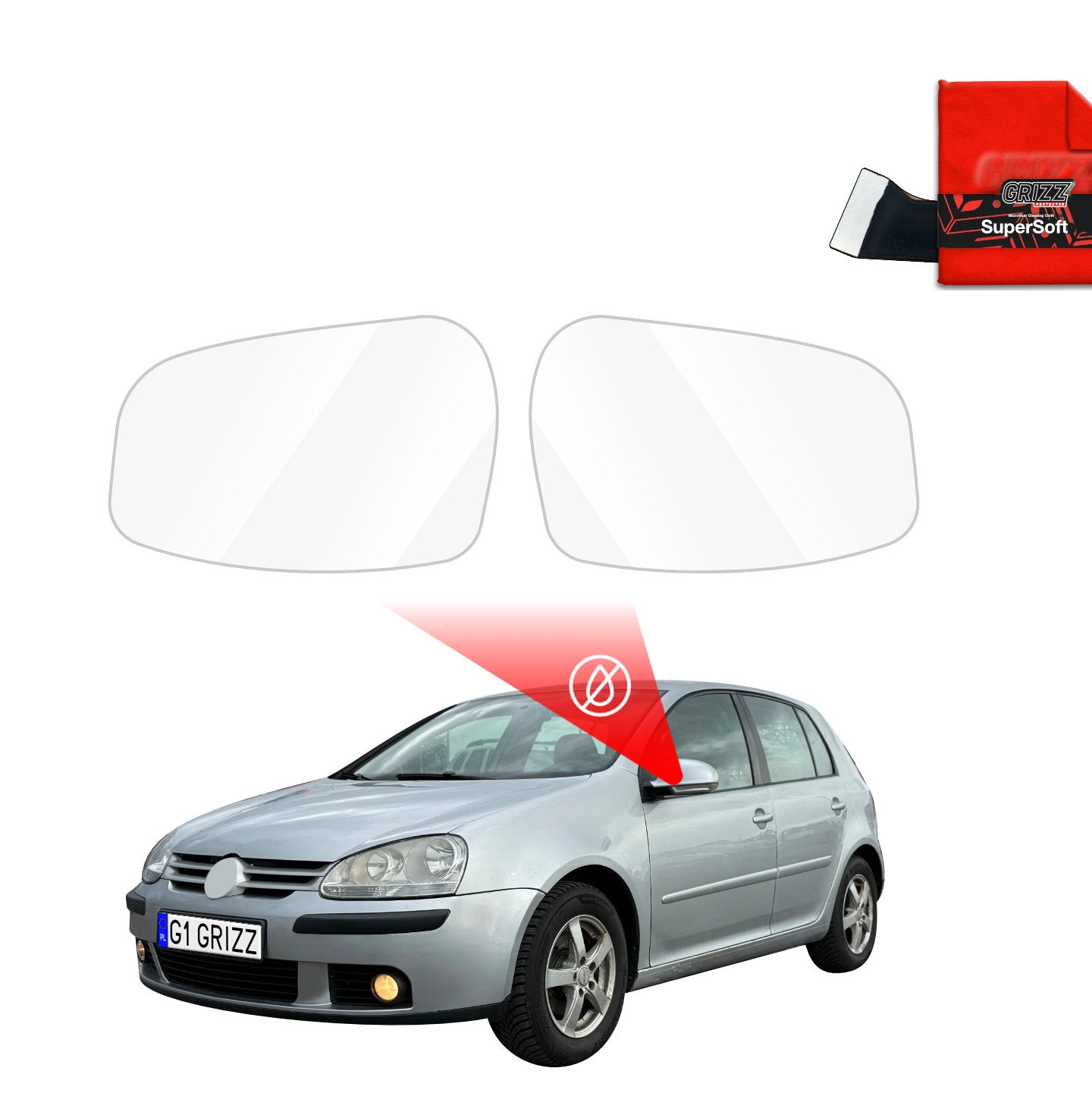 Rainproof mirror film Volkswagen Golf 5 Hatchback 5D (2003-2009)