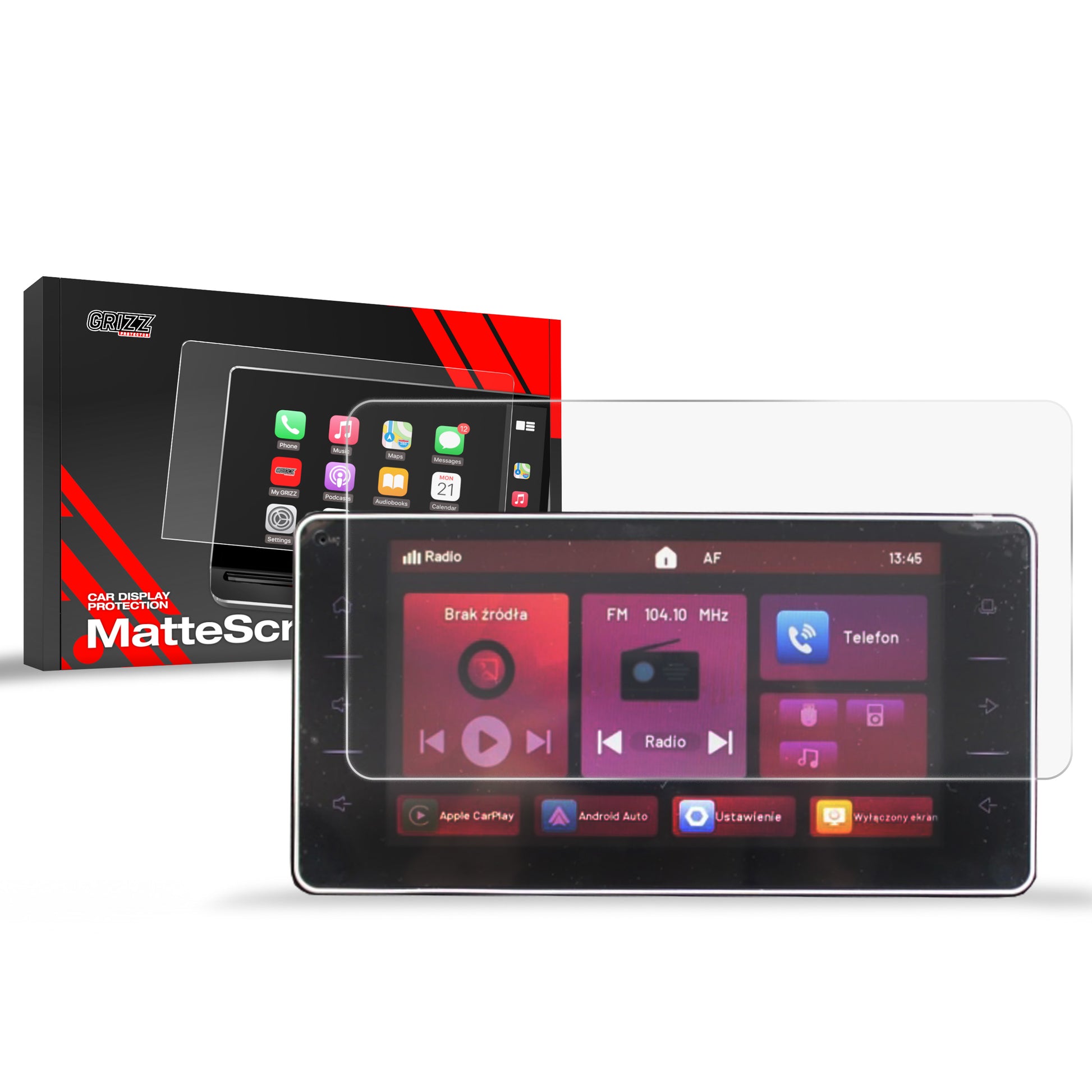 Ekrano plėvelė nuo pirštų atspaudų Mitsubishi Space Star 8" (2024-2025) Matine Grizz