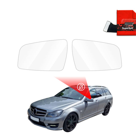 Atspari lietui plėvelė veidrodėliams Mercedes Benz C Klasa S204 Kombi Facelifting (2011-2014)