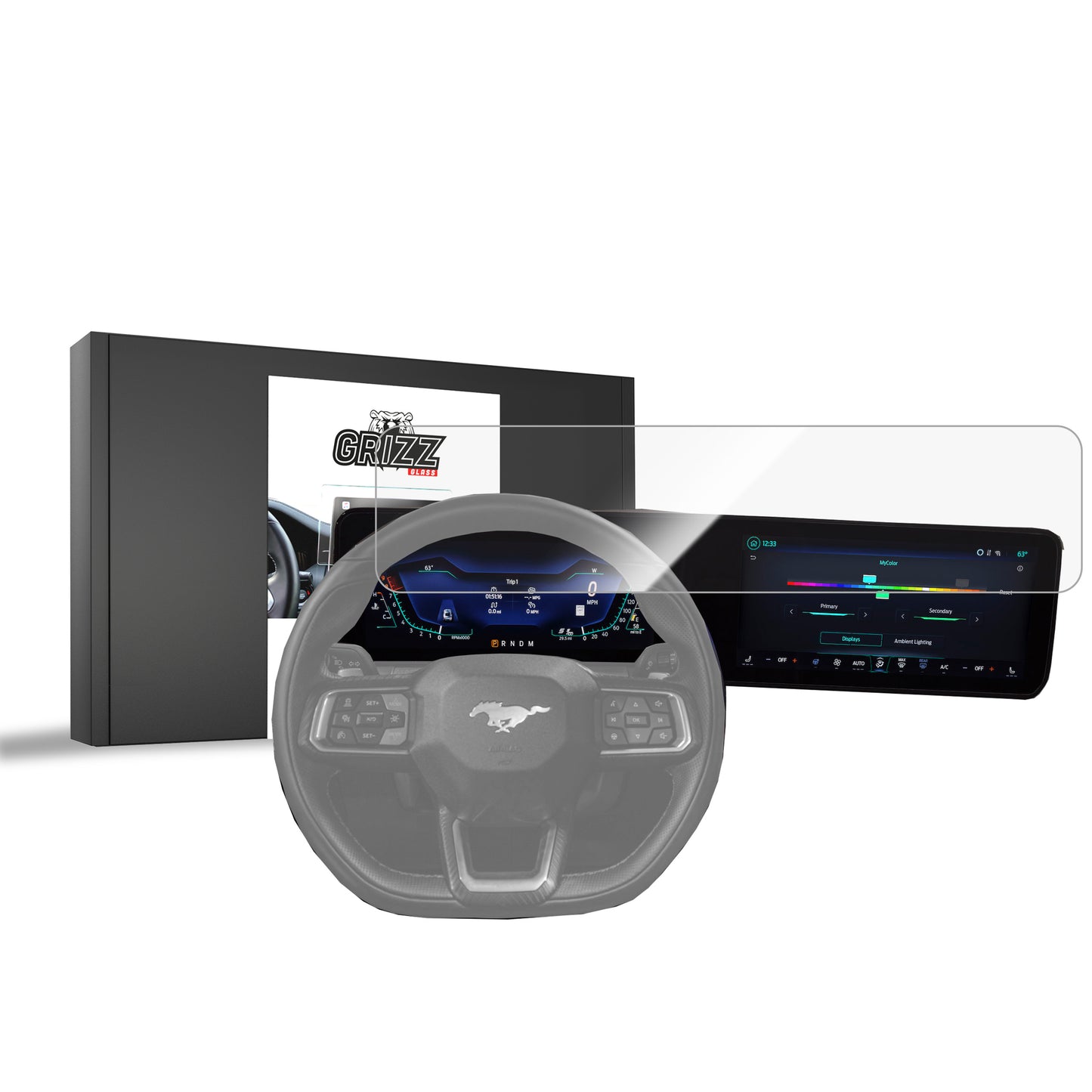 Ceramic screen film Ford Mustang 7 (2023-2025) Grizz
