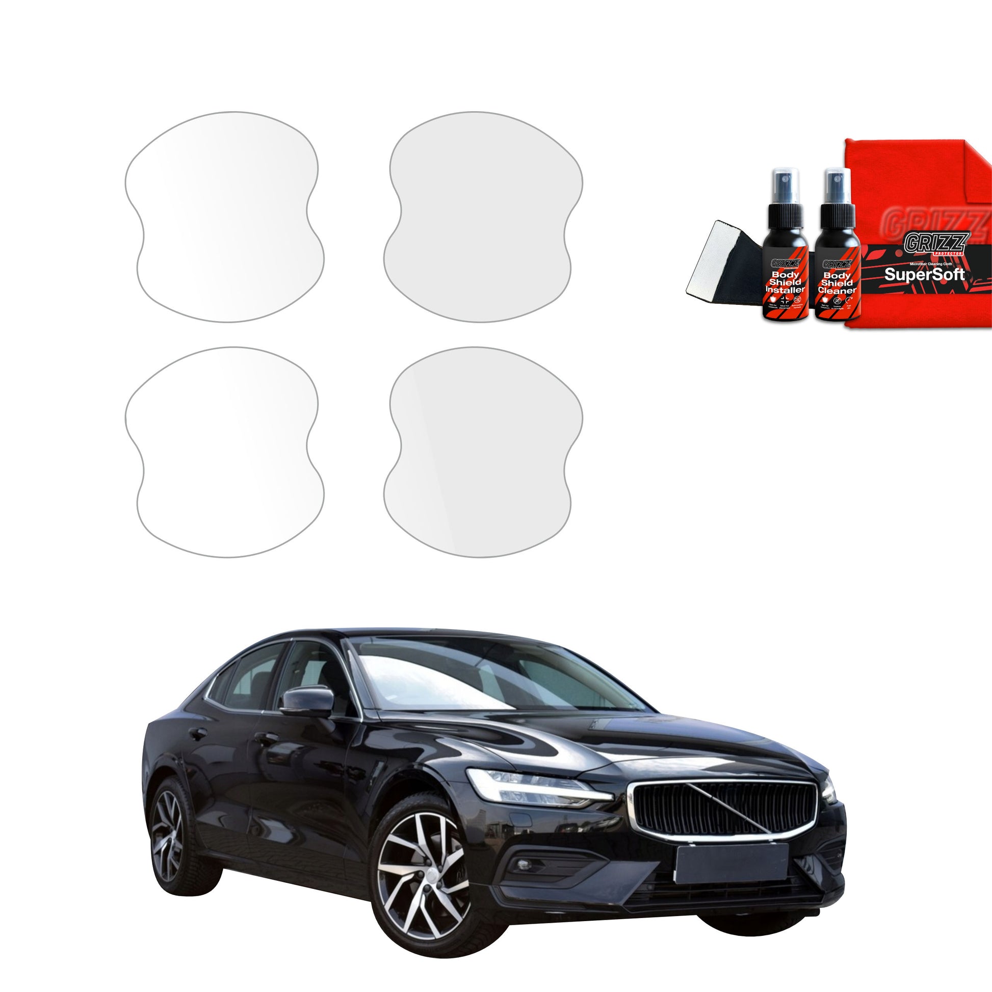 4in1 Protective film under door handles Volvo S60 3 Sedan 4D (2019-2024)