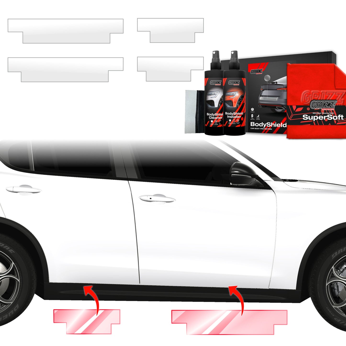 4in1 Protective film for sills for Alfa Romeo Stelvio (2023-2025)