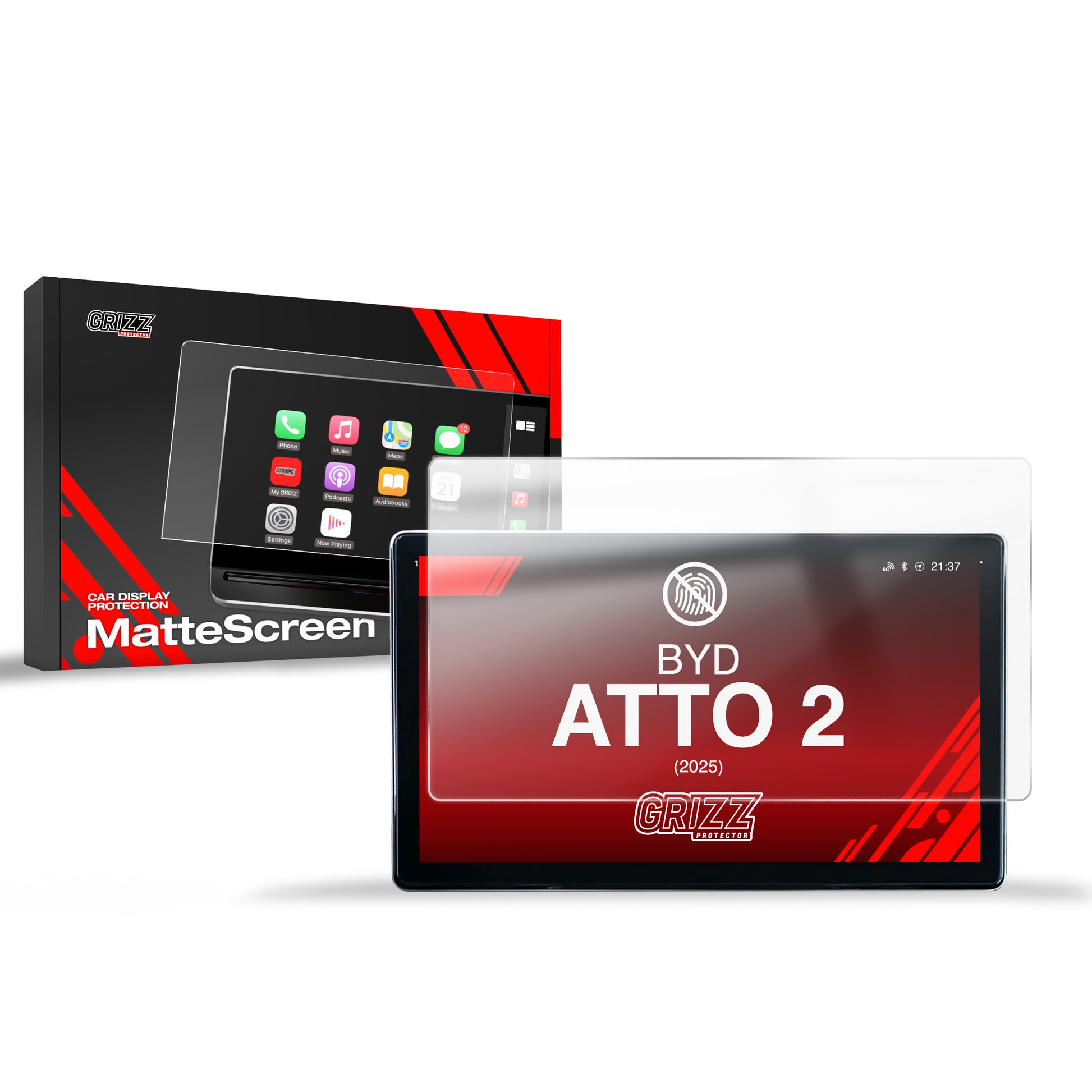 Anti-fingerprint screen film BYD ATTO 2 10,1" (2025) Matte Grizz