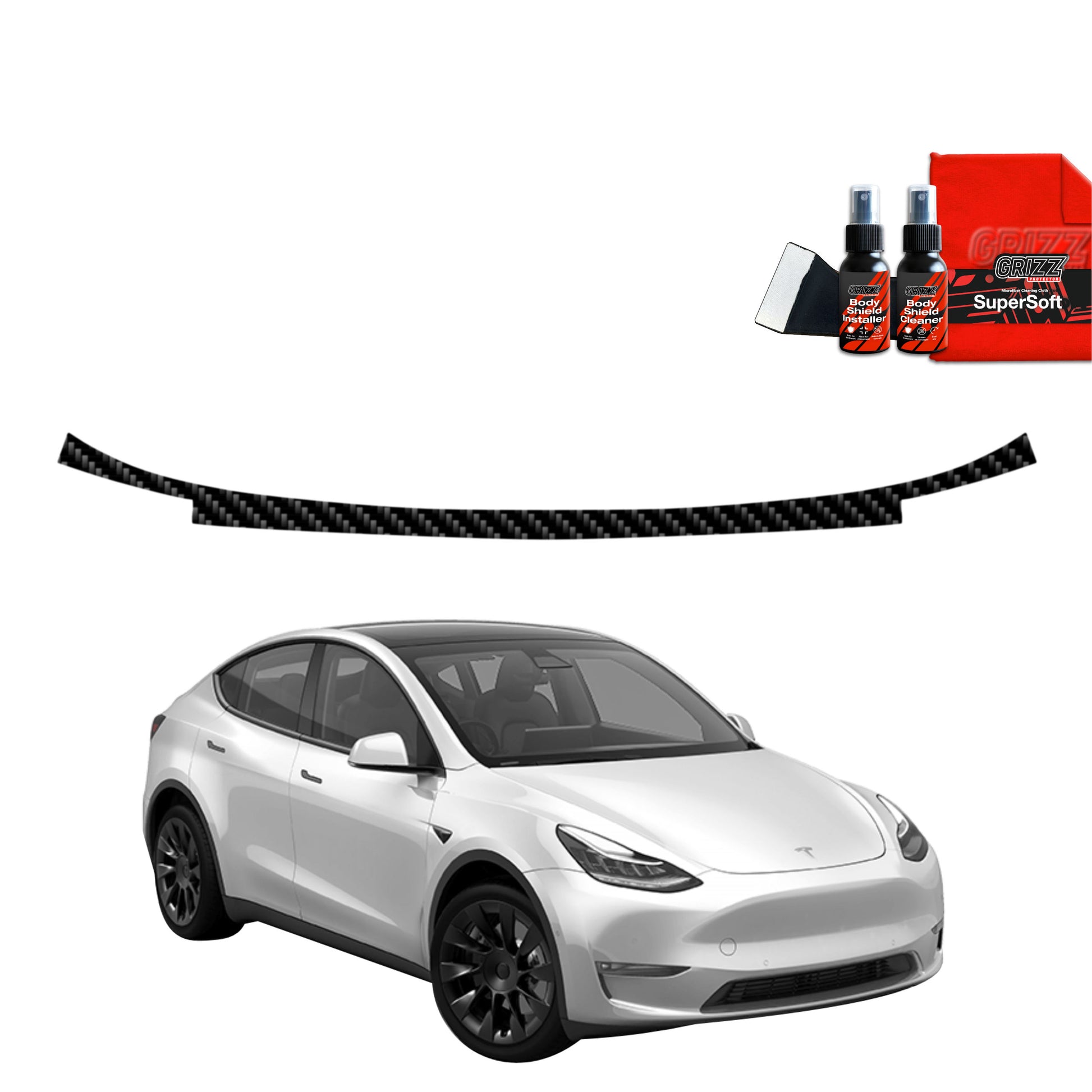 Anglies pluošto plėvelė bagažinės slenksčiui Tesla Model Y (2020-2024)