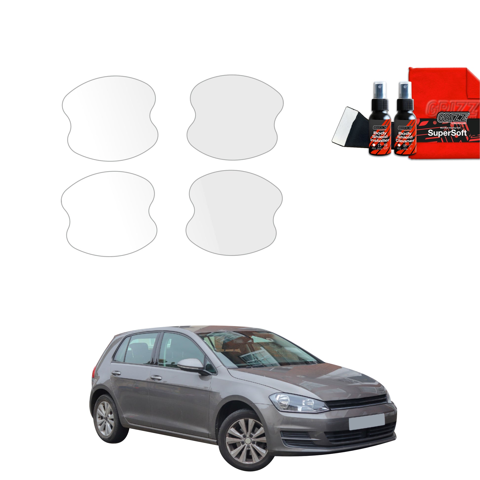 4in1 Protective film under door handles Volkswagen Golf 7 Hatchback 5D (2012-2020)
