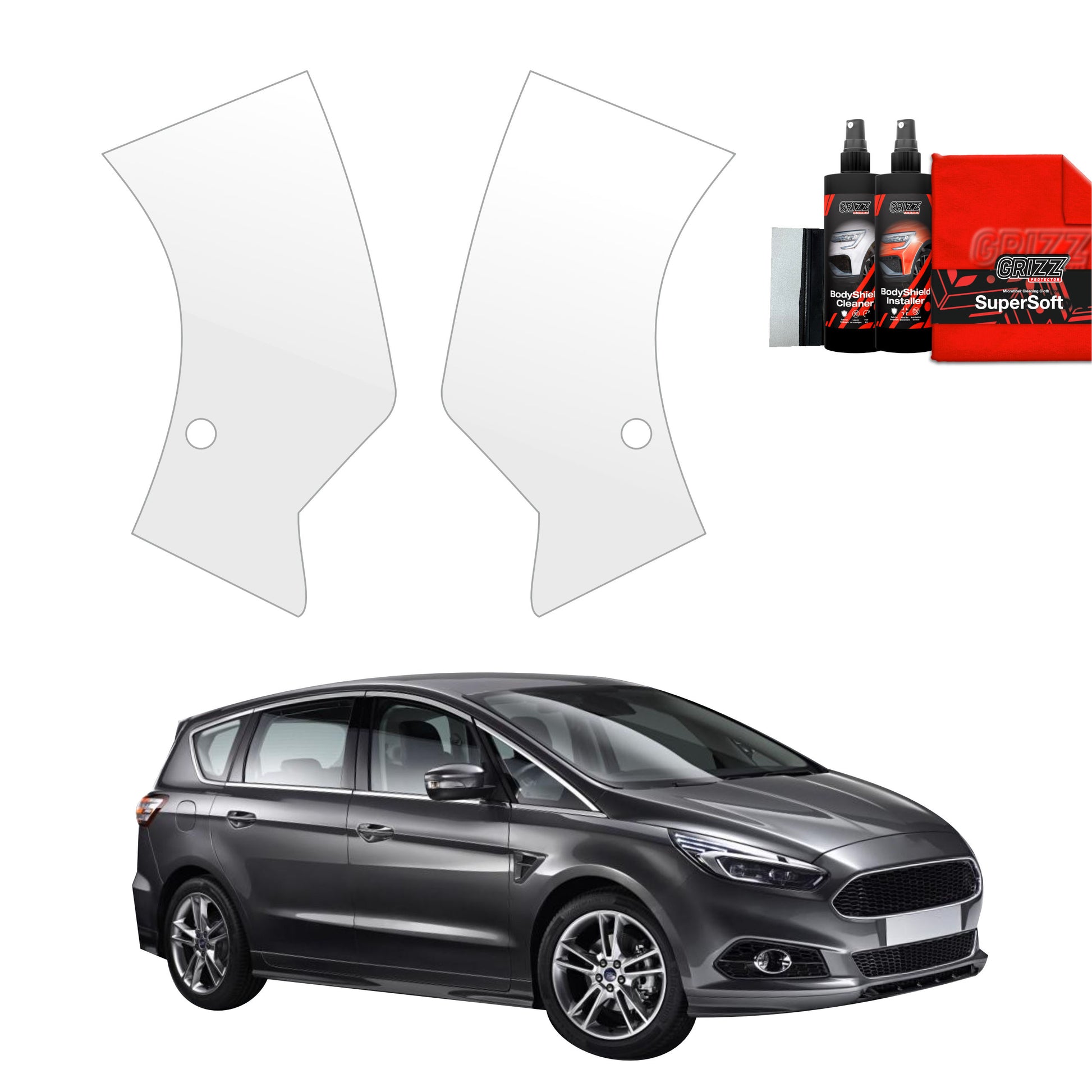 2in1 Protective film for bumpers Ford S-Max MK2 (2015-2019)