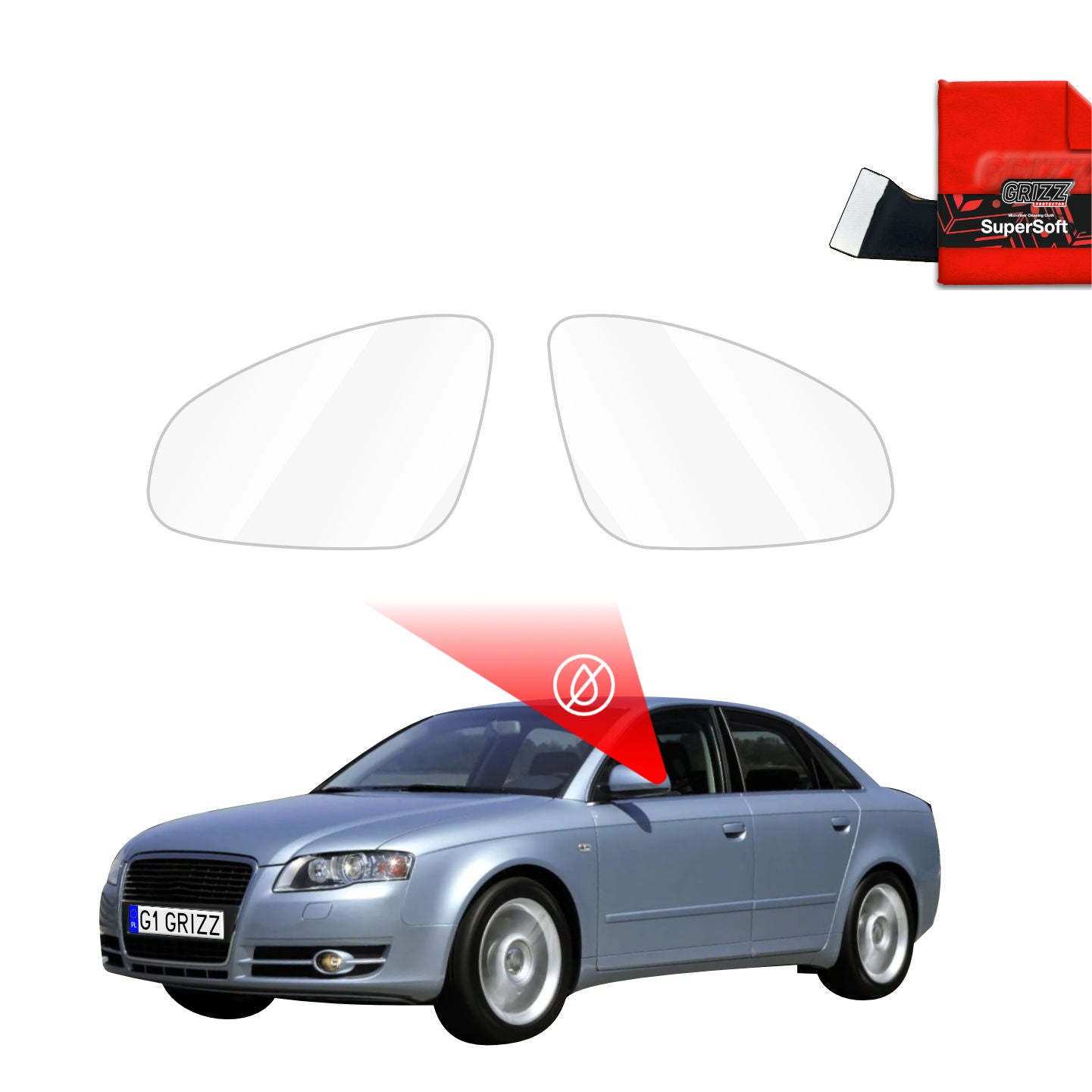 Rainproof mirror film Audi A4 B7 Sedan (2004-2008)