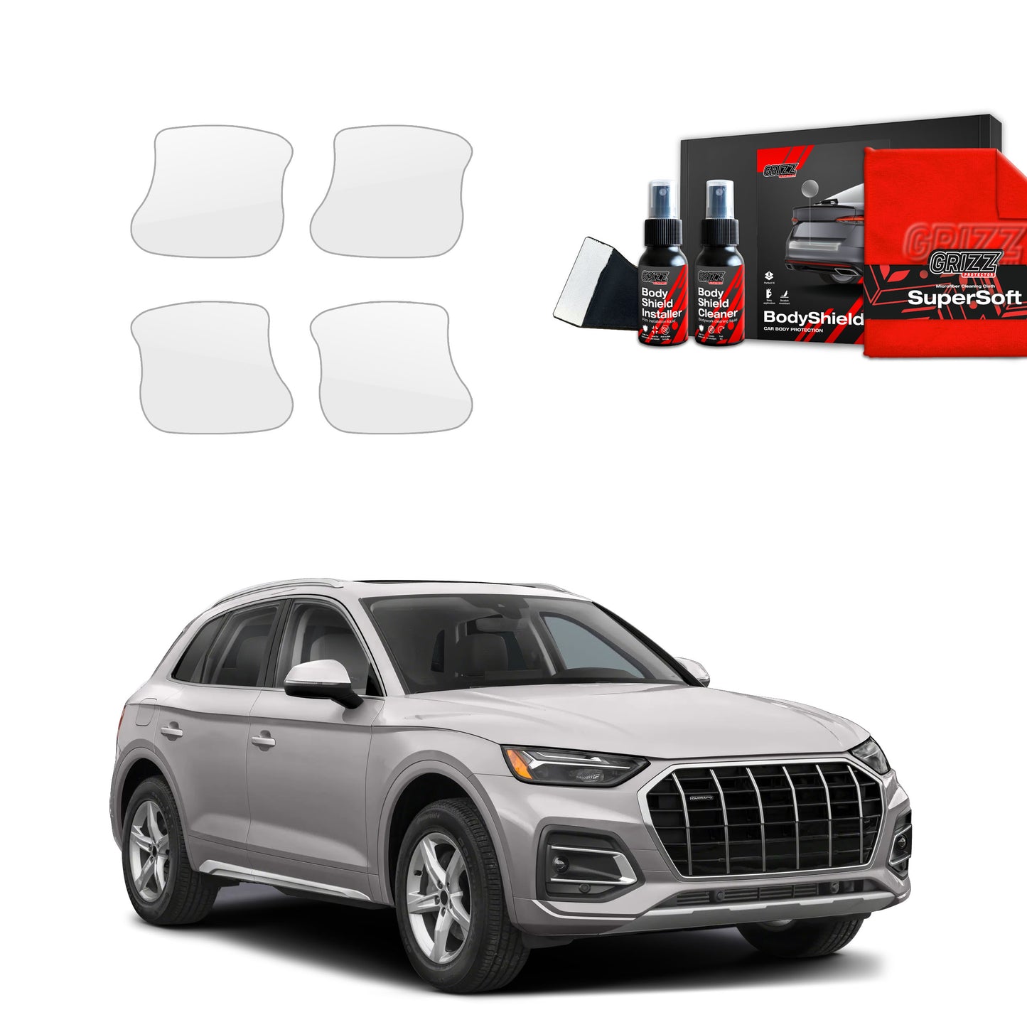 4in1 Protective film under door handles for Audi Q5 (2020-2025)