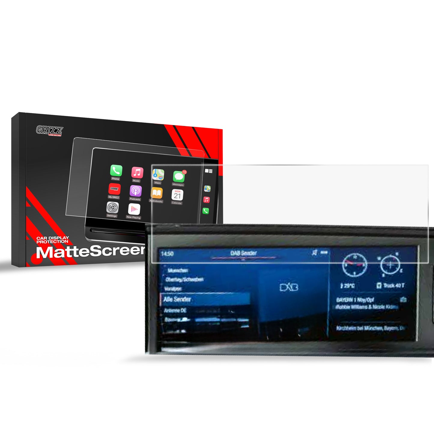 Anti-fingerprint screen film MAN TGS 12,3" Matte Grizz