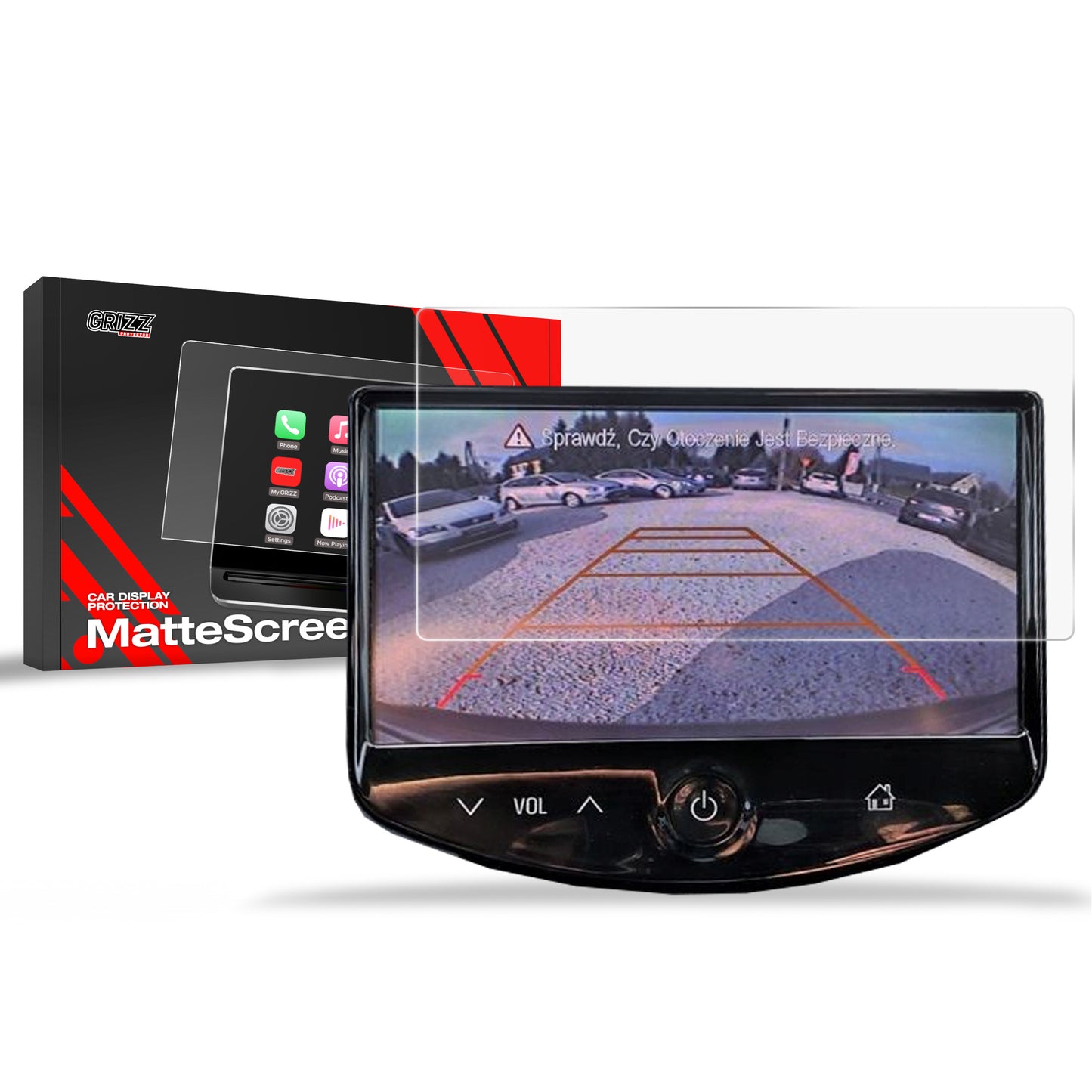 Anti-fingerprint screen film Chevrolet Trax 1 7" (2013-2015) Matte Grizz