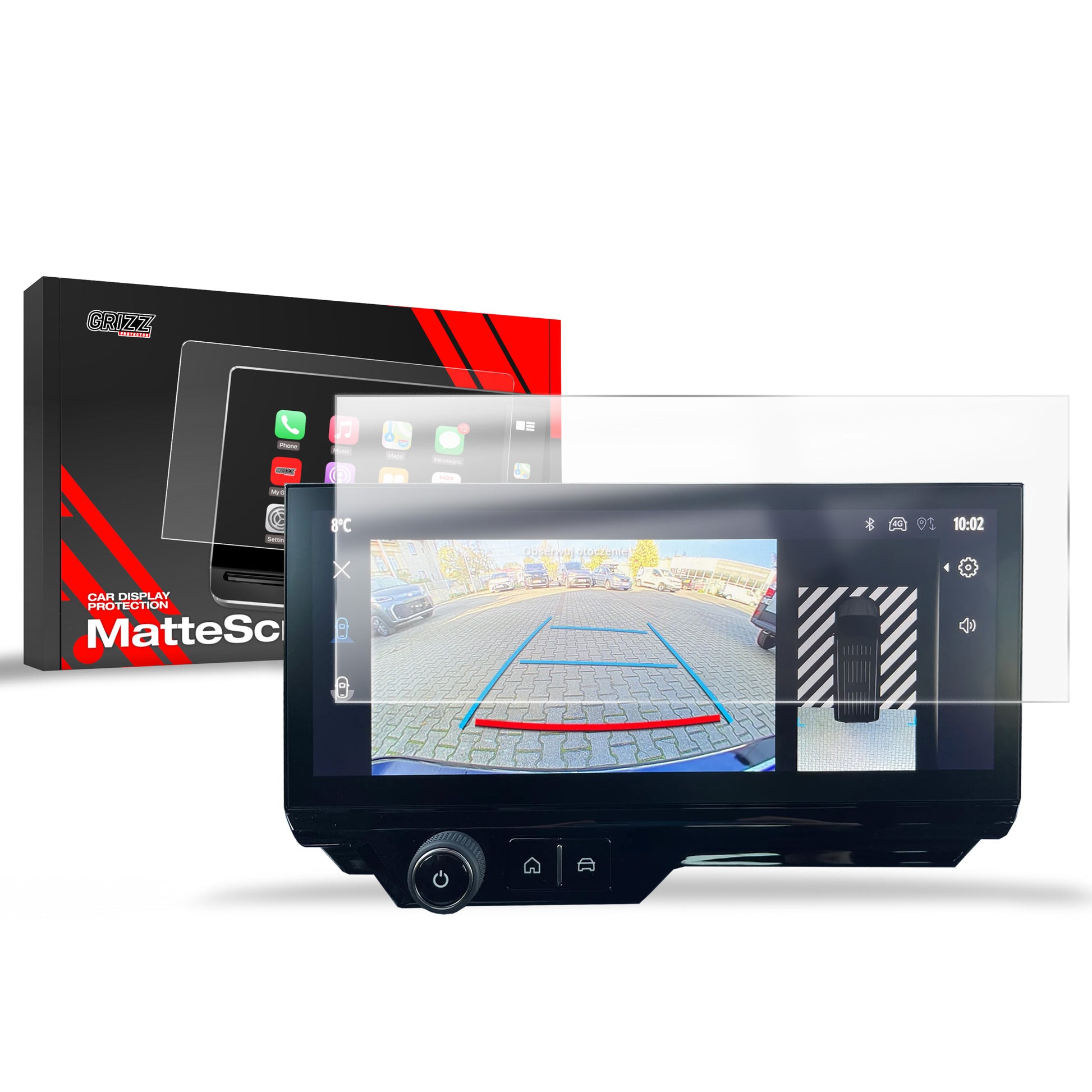 Anti-fingerprint screen film Fiat Doblo 3 10" (2023-2025) Matte Grizz